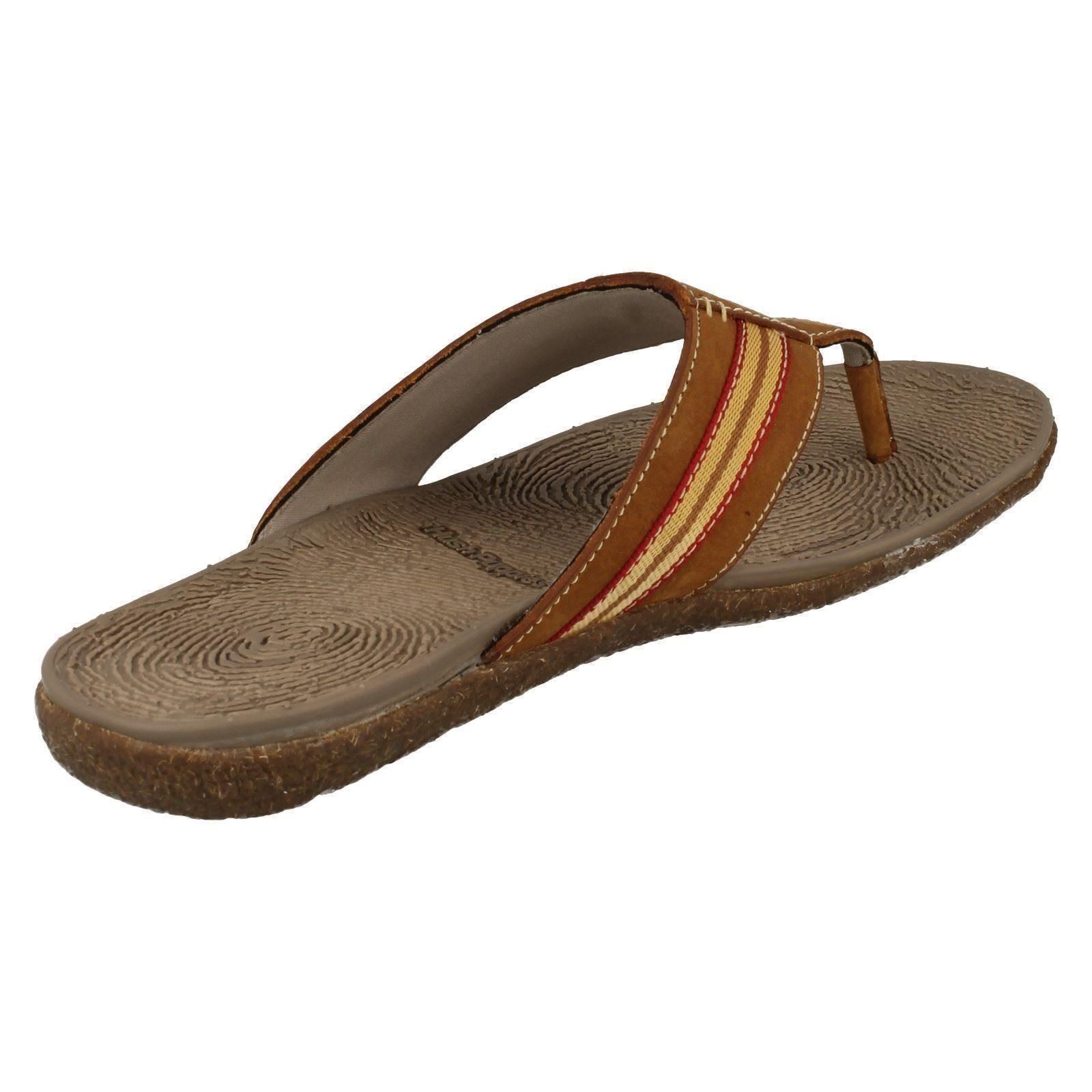 Mens Hush Puppies Summer Sandals 'Frame Toe Post' - Picture 15 of 19