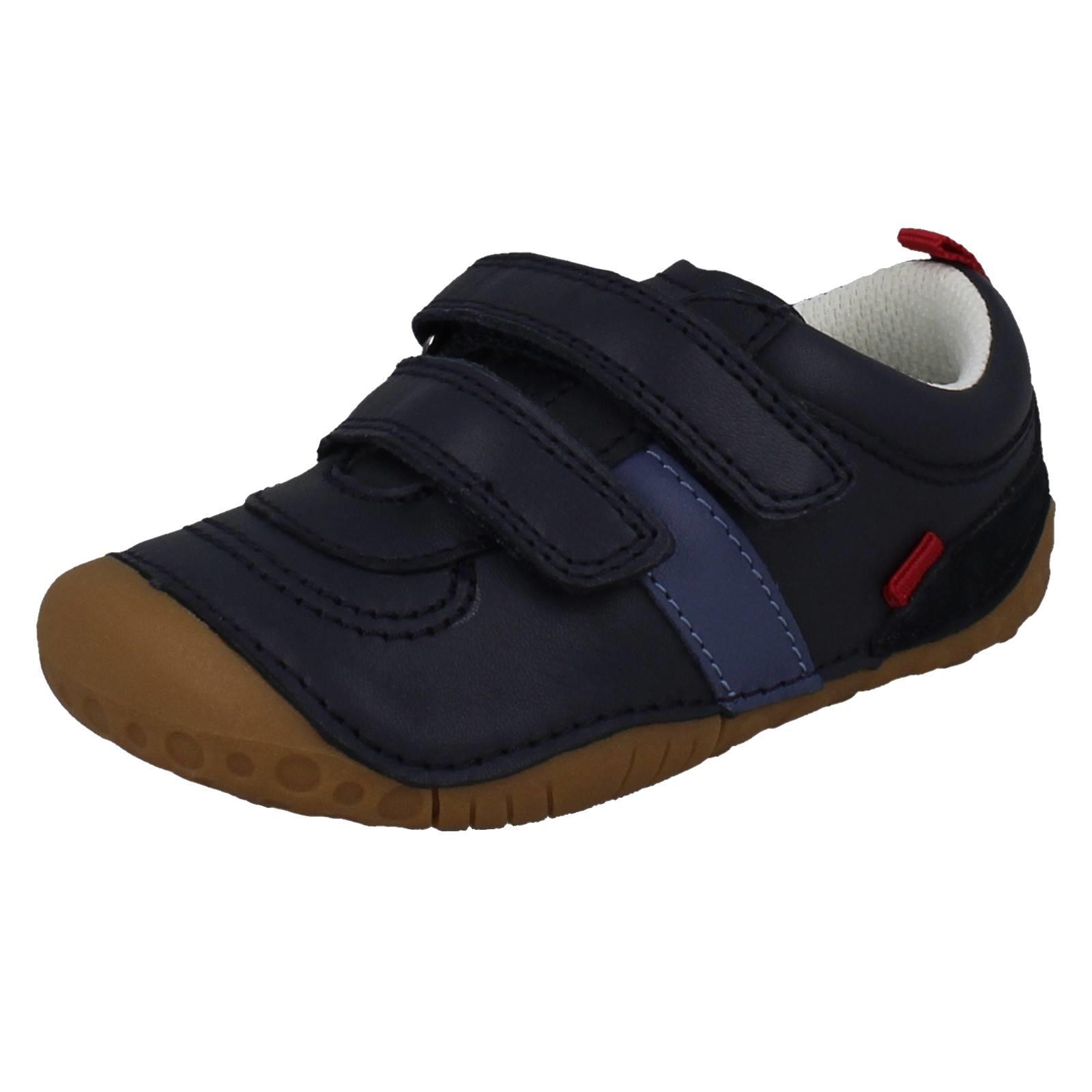 Boys Startrite Soft Leather Pre Walking Shoes With Heel/Toe Bumpers Zap - Picture 2 of 19