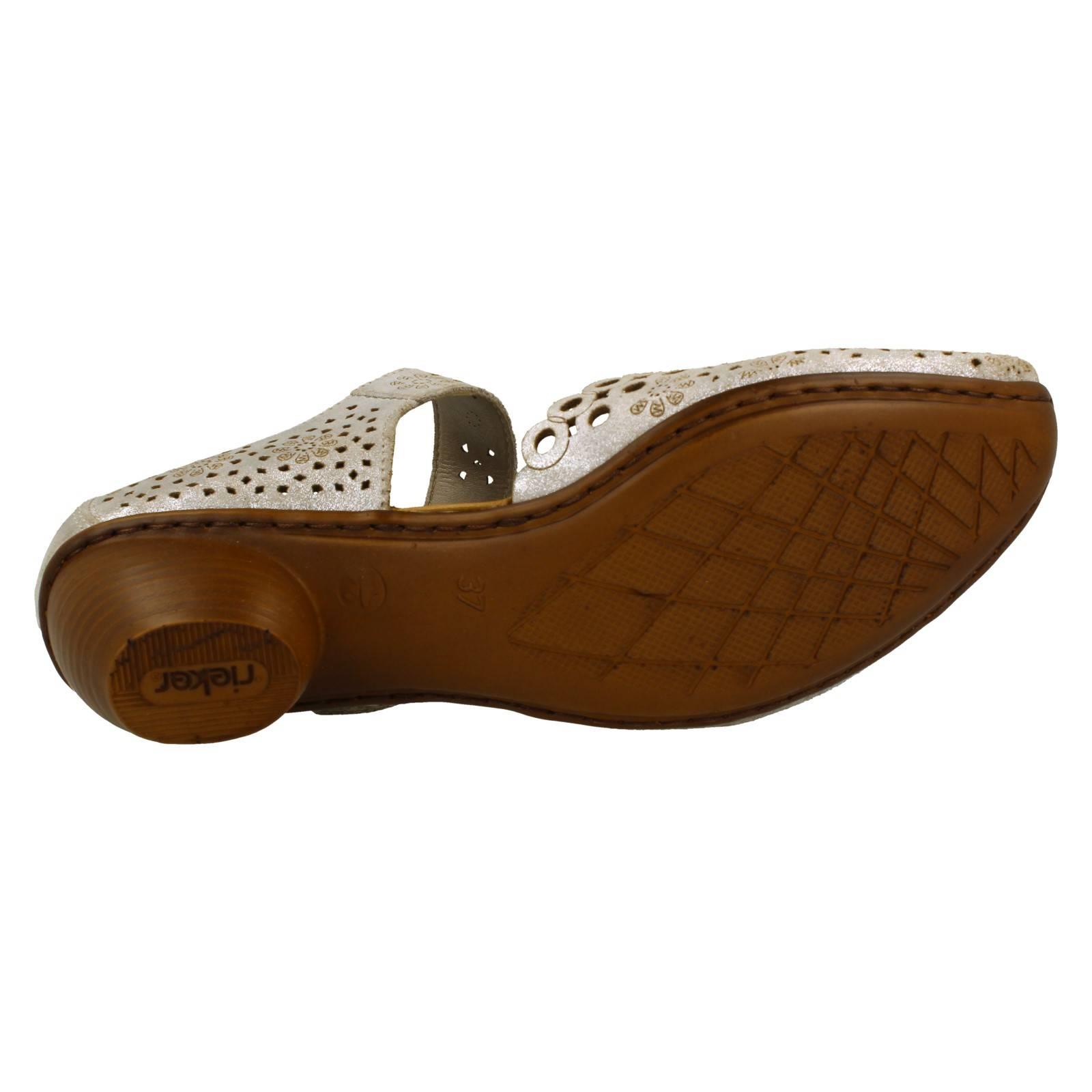 Ladies Rieker Stylish Punched Detailed Summer Shoes 43753 - Picture 37 of 64