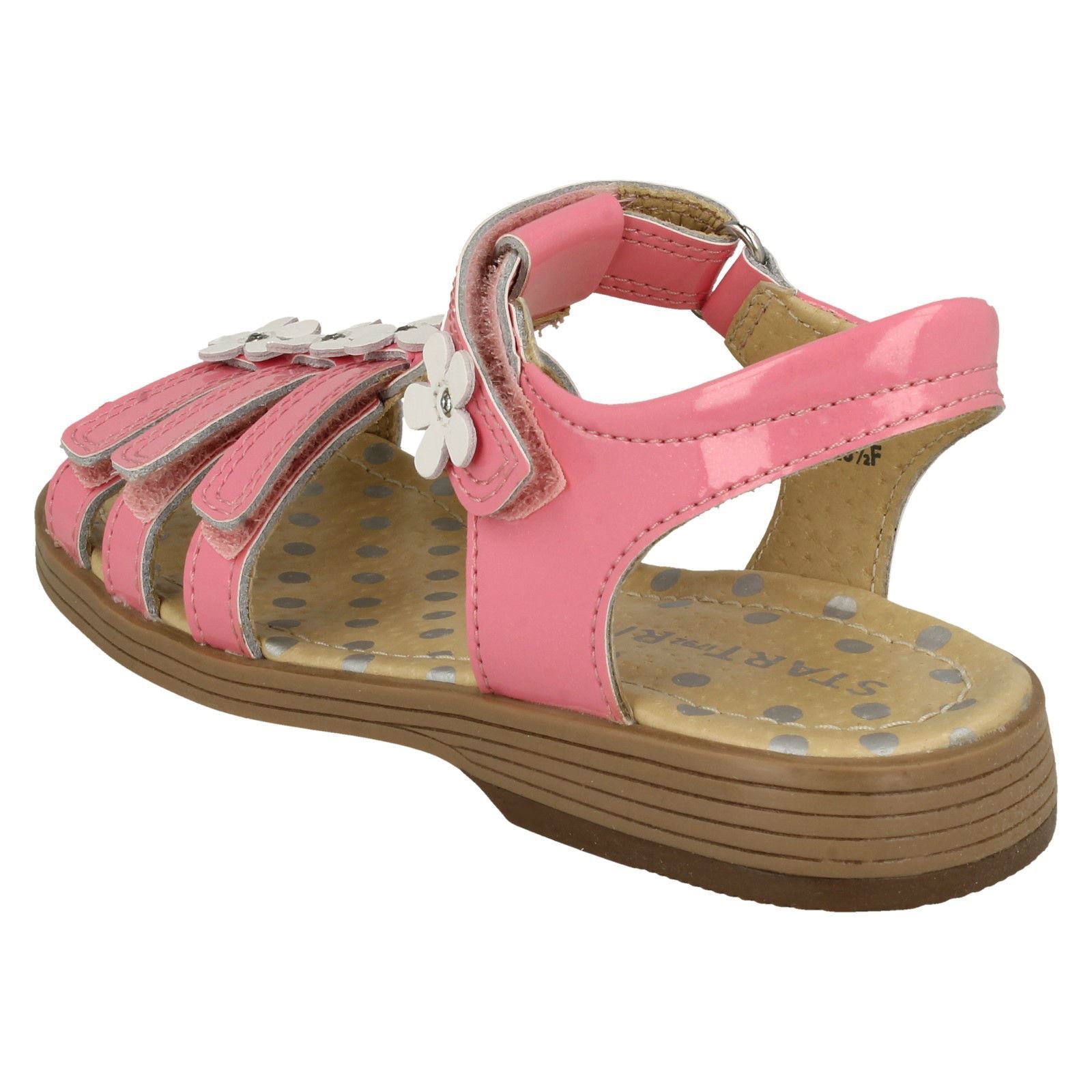 Girls Startrite Stylish Flower Detailed Sandals Picnic - Picture 8 of 19