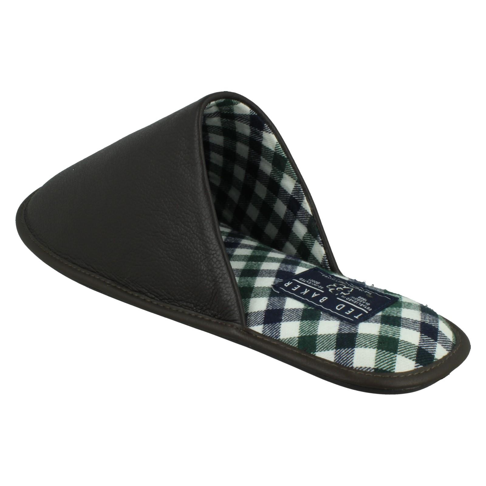 Mens Ted Baker Leather Mule Padded Slippers 'Ardin' - Picture 13 of 19