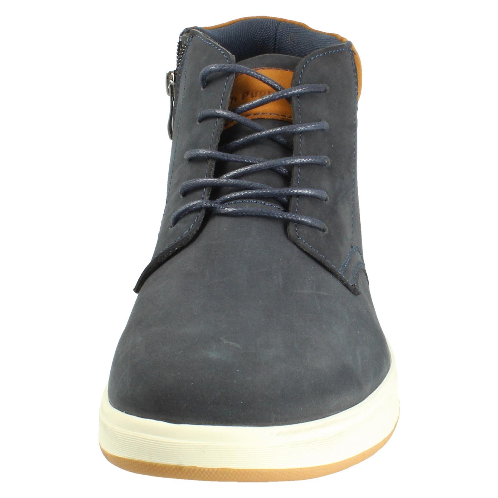 Hombres Hush Puppies Cuero Encaje y Cremallera Informales Todos los Días Botines: Bronko Chukka - Imagen 8 de 19