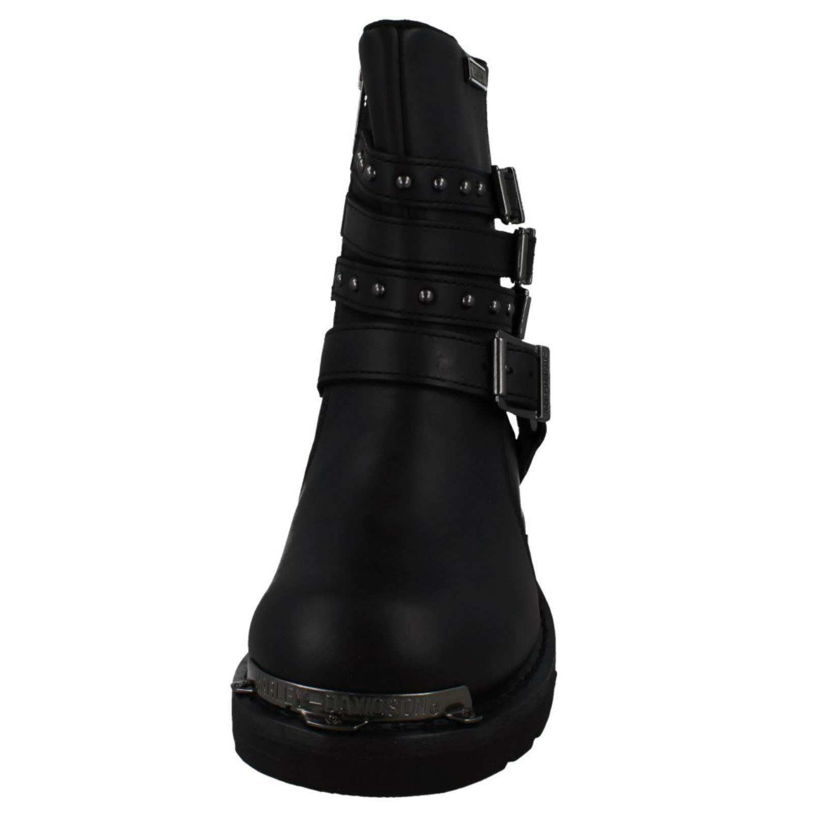 Señoras HARLEY DAVIDSON detalle botas de motociclista detalle DAVIDSON de hebilla a Eddington fd6738 Señoras HARLEY DAVIDSON detalle botas de motociclista detalle DAVIDSON de hebilla a Eddington fd6738