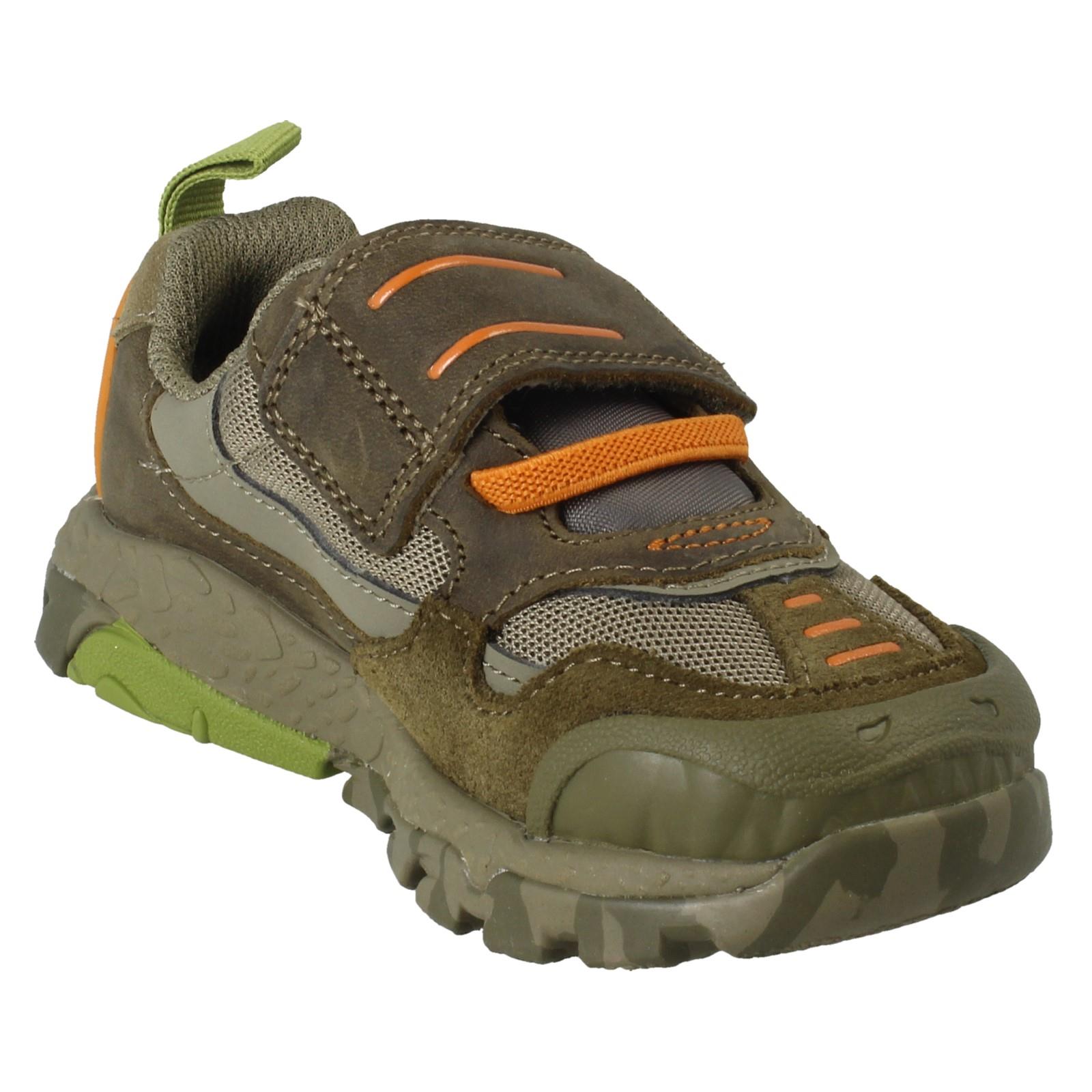 Boys Clarks Dino Design Trainers Steggy2 See K - Picture 8 of 10
