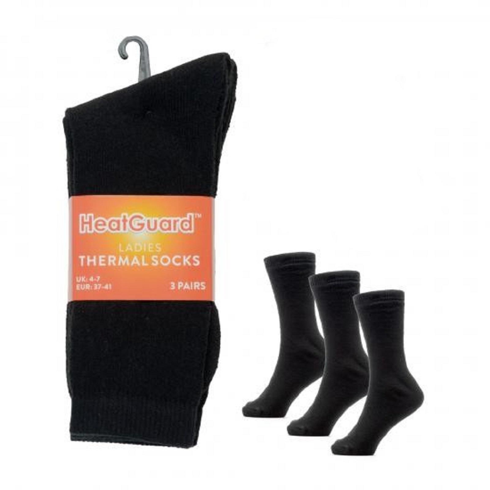 Ladies Heatguard Thermal Socks Pack of 3 'SK577' - Picture 2 of 7