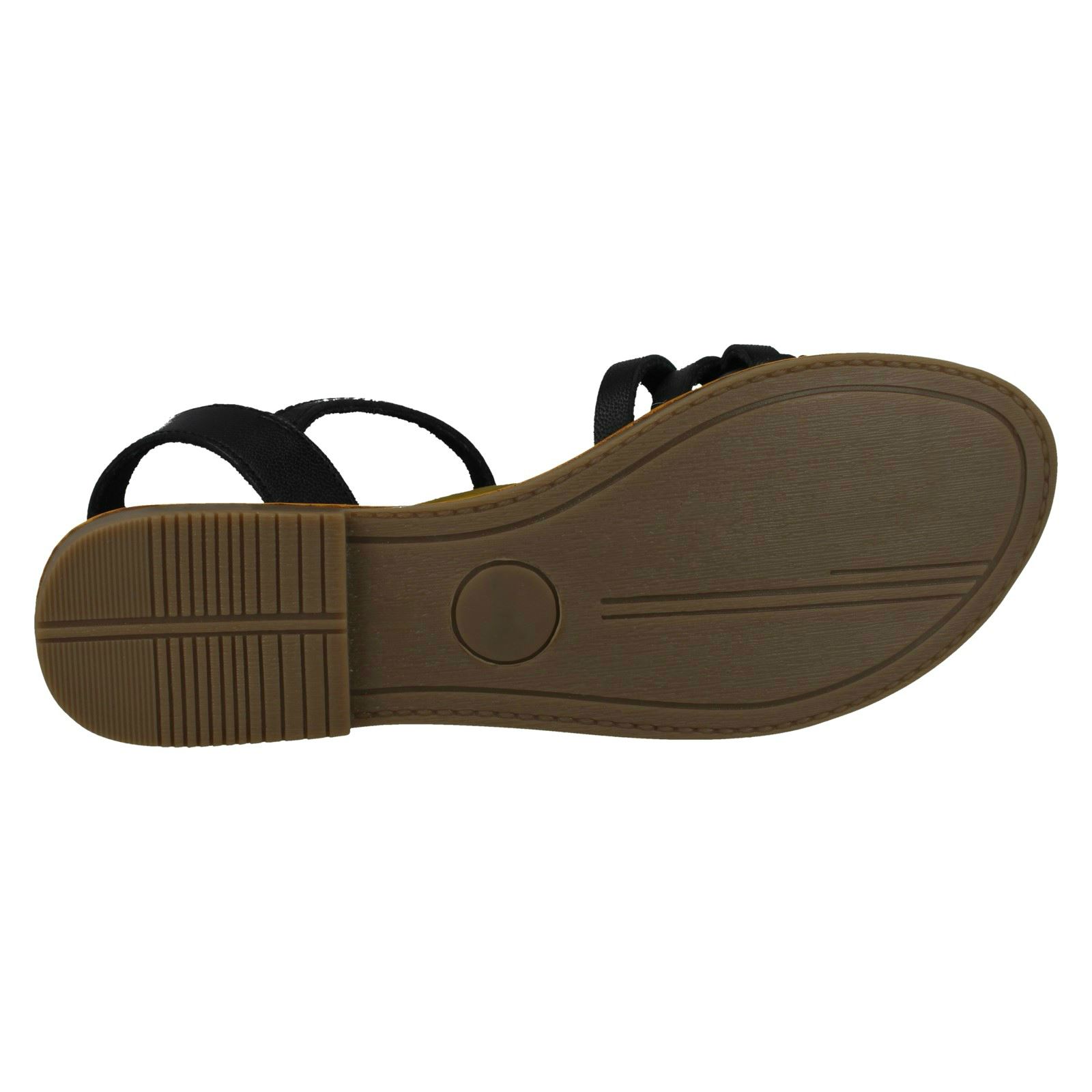 Ladies Leather Collection Casual Strappy Sandals F0R0200 - Picture 10 of 28