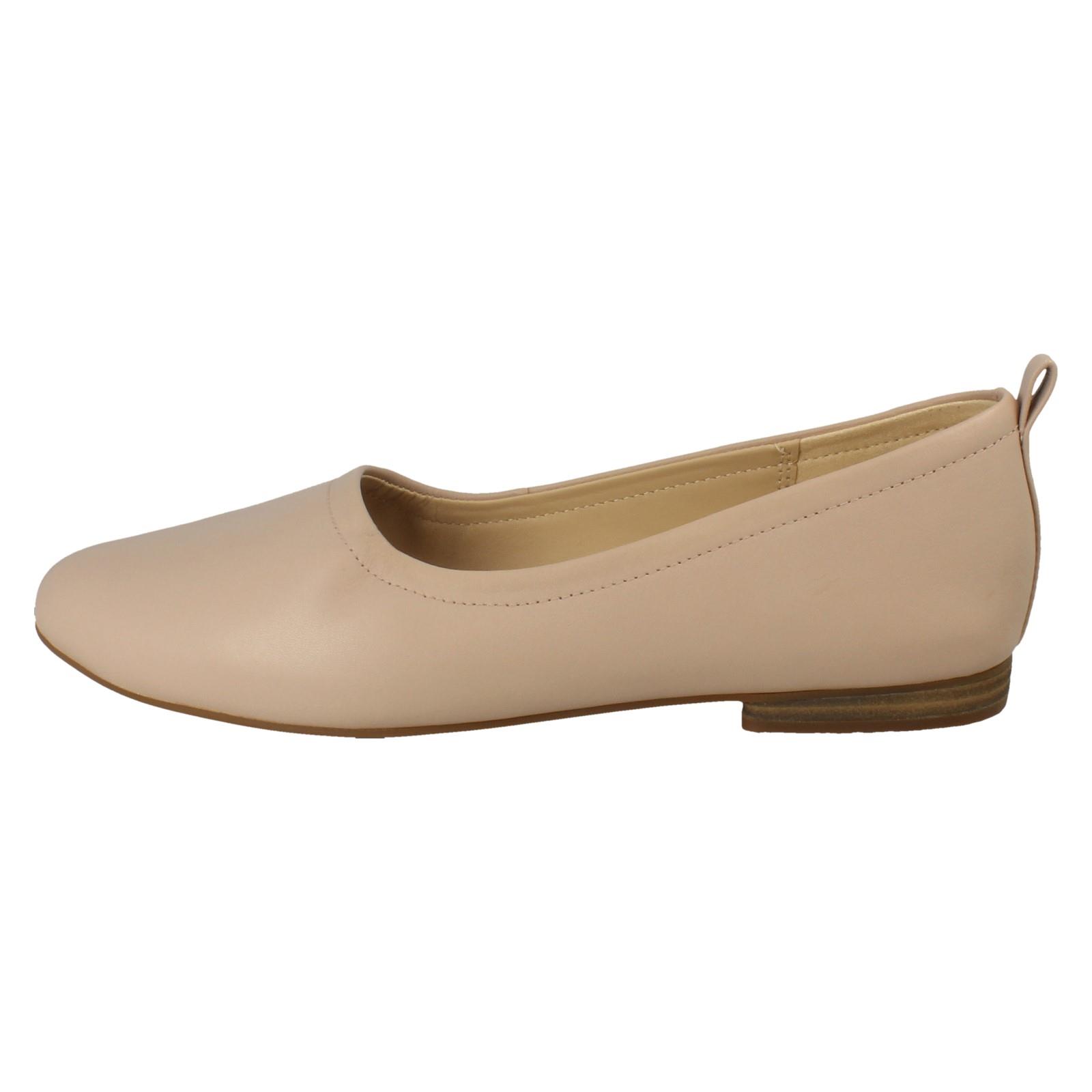 Bailarina sin cordones de cuero Laides Clarks zapatos planos inteligentes Fawna suaves *Fawna suaves* - Imagen 3 de 19