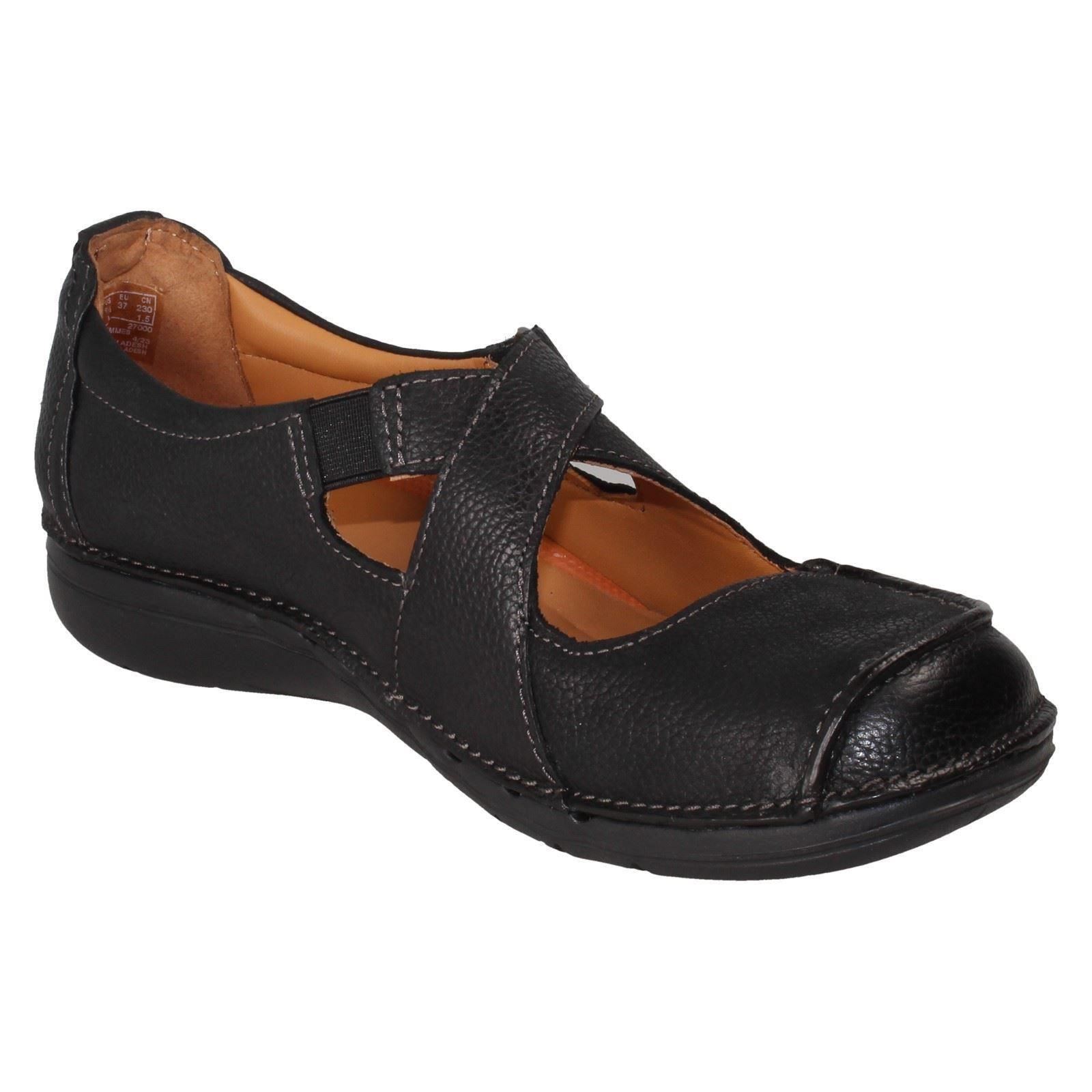 "Zapatos informales con gancho y bucle para damas sin estructura de Clarks ""Correa sin bucle"" - Imagen 8 de 19