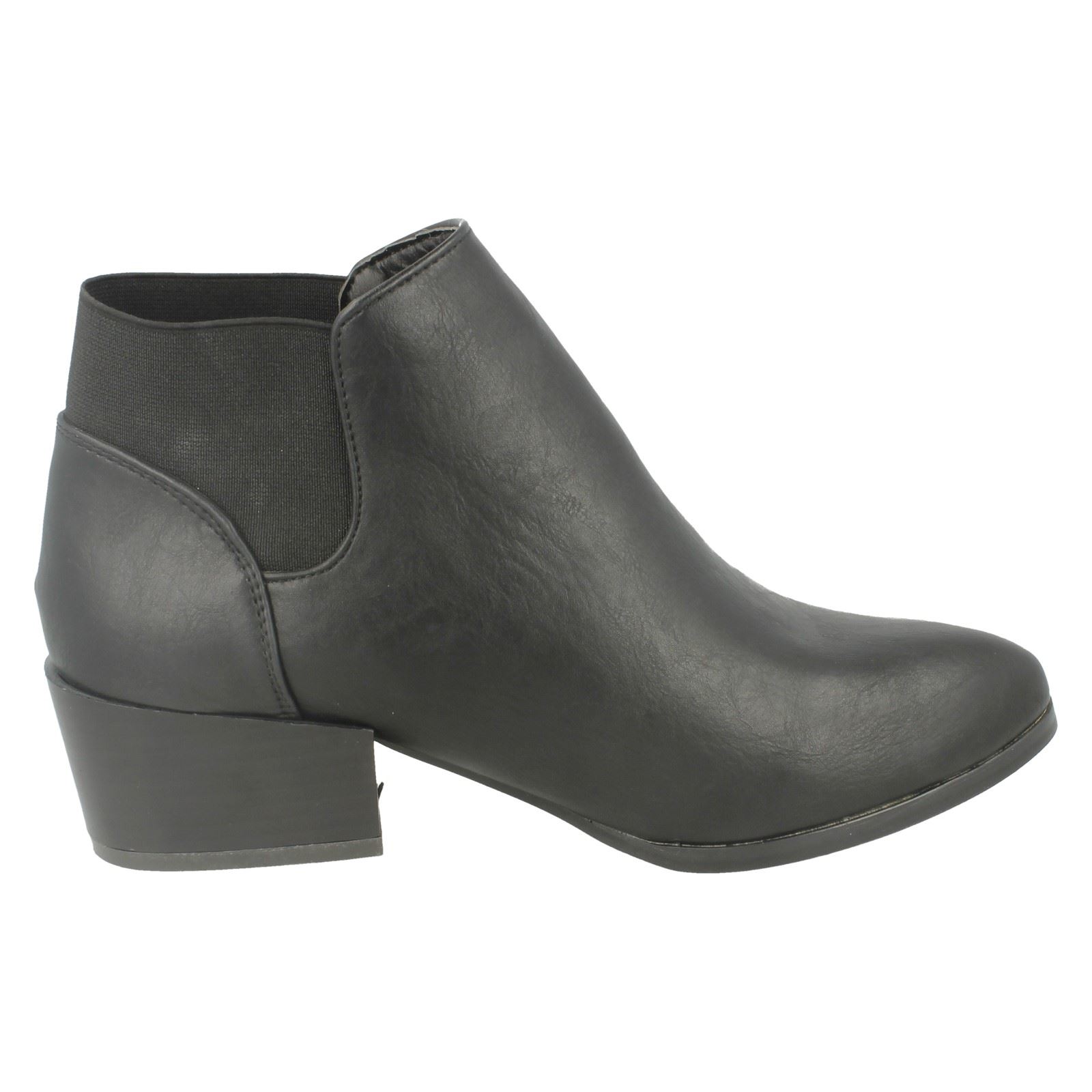 Ladies Spot On F5R0230 Heeled Ankle Boot - Picture 6 of 28