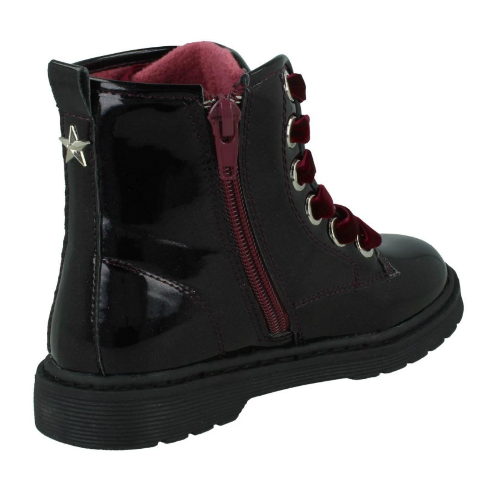 Girls Spot On Casual Lace Up 'Boots' - Picture 8 of 11