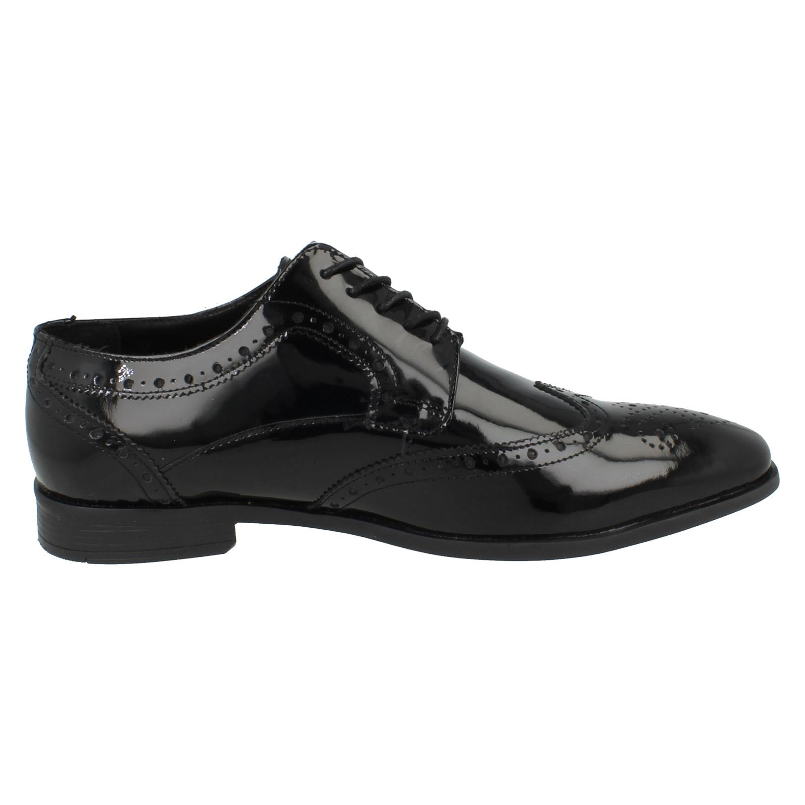 Mens Hush Puppies Lace Up Leather Formal Dress Shoes Elliot Brogue - Picture 16 of 19
