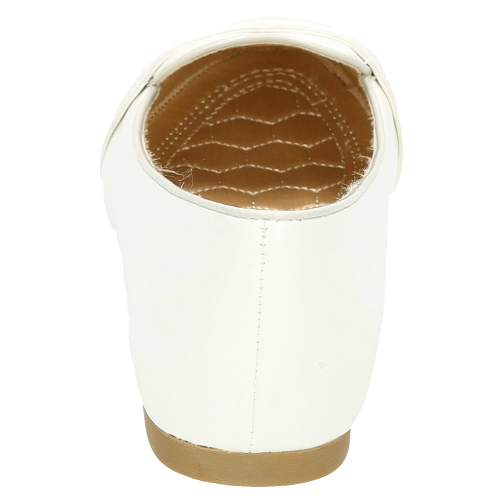Ladies Spot On Patent Flat /'Casual Shoes/'