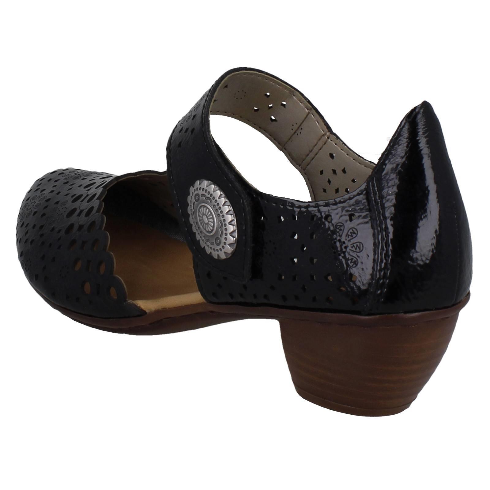 Ladies Rieker Stylish Punched Detailed Summer Shoes 43753 - Picture 49 of 64