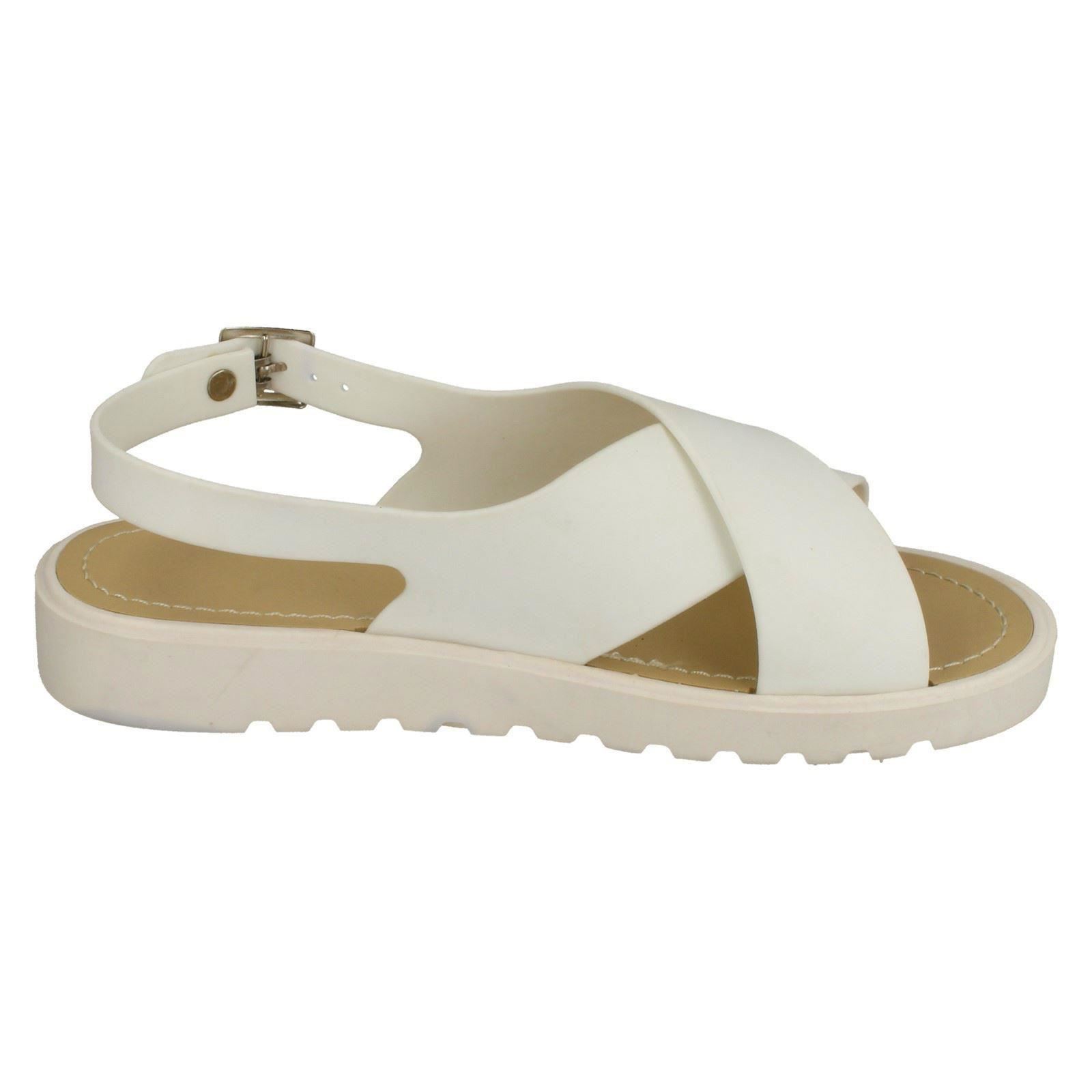 Sandalias Abiertas Para Damas Con Tiras Cruzadas Spot On - Imagen 28 de 28