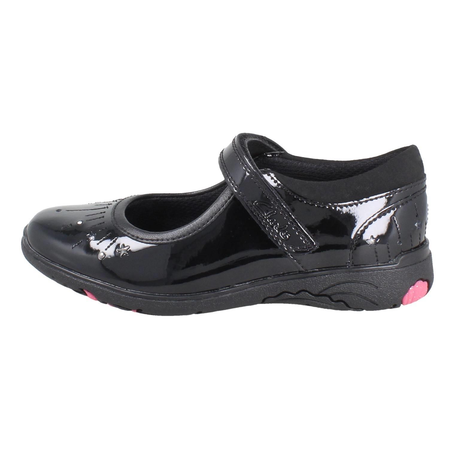 Girls Clarks Playprints Sea-Unicorn Leather Mary Jane School Shoes *Relda Wish* - Picture 12 of 19