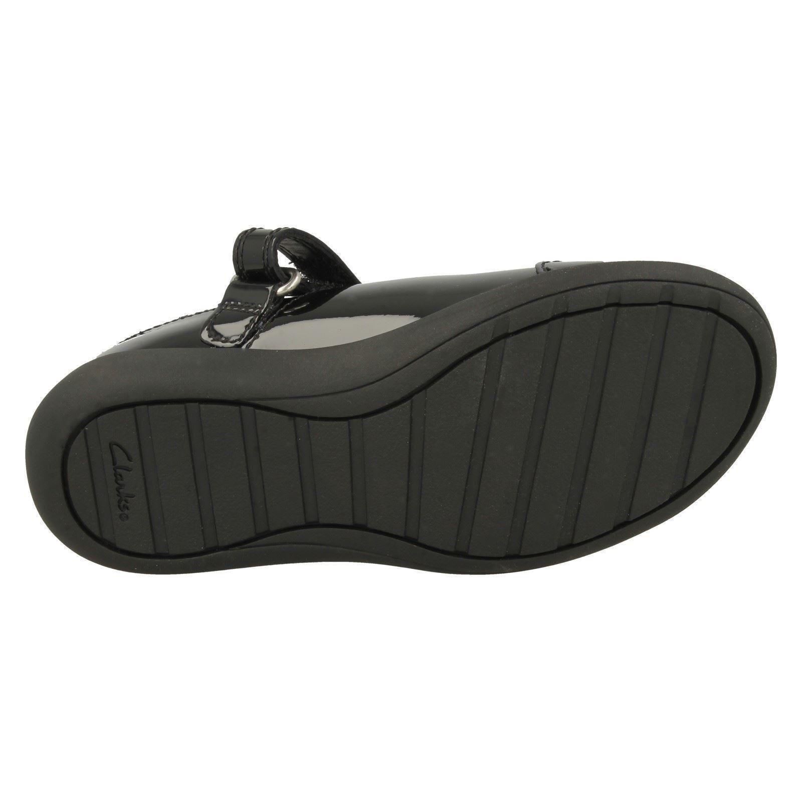 Mädchen Clarks Smart Regenbogen Detailliert Schulschuhe Etch Strahl - Picture 19 of 19