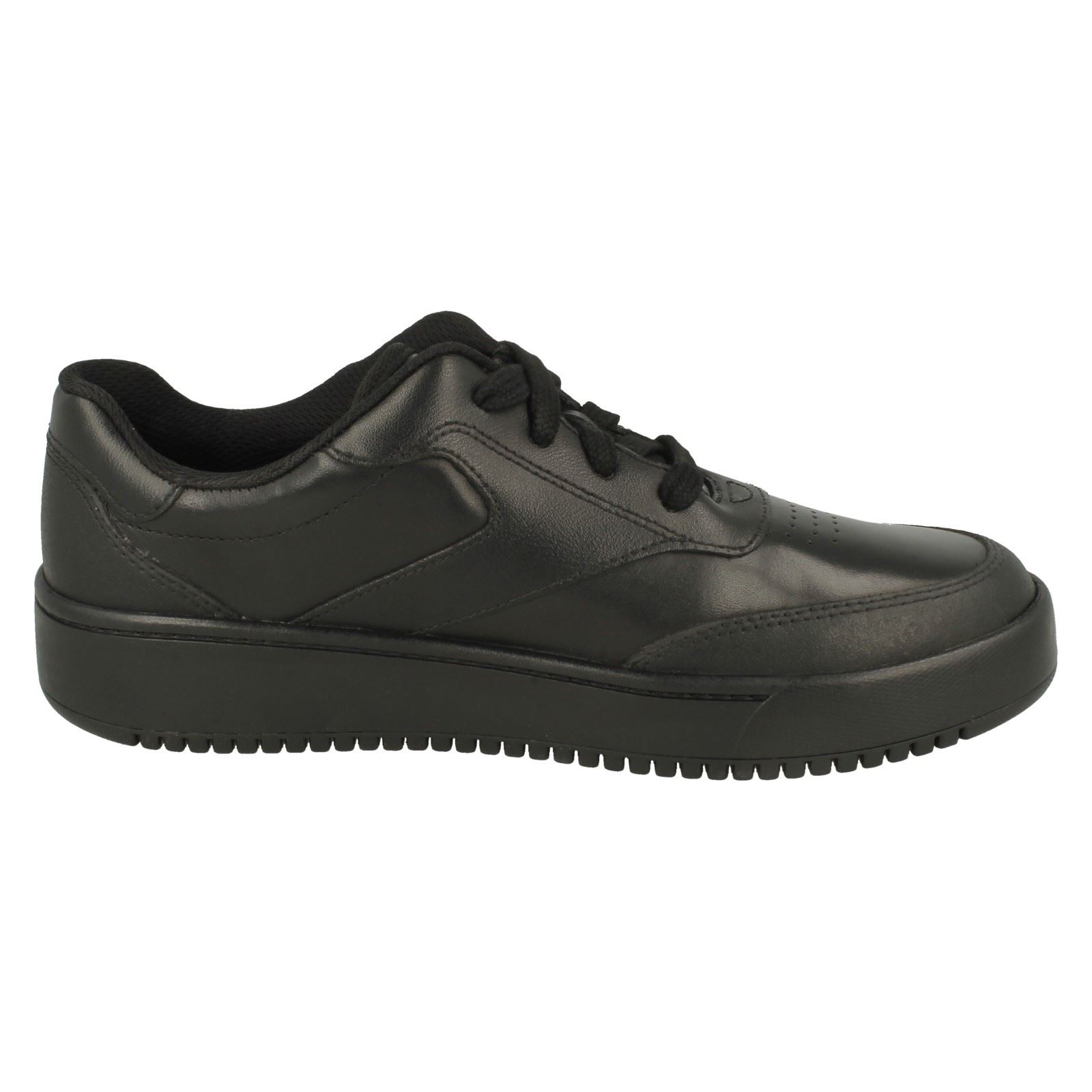 Niños Clarks Smart Trainer Estilo Cordones Zapatos Escolares Tor Sport Flex - Imagen 10 de 10