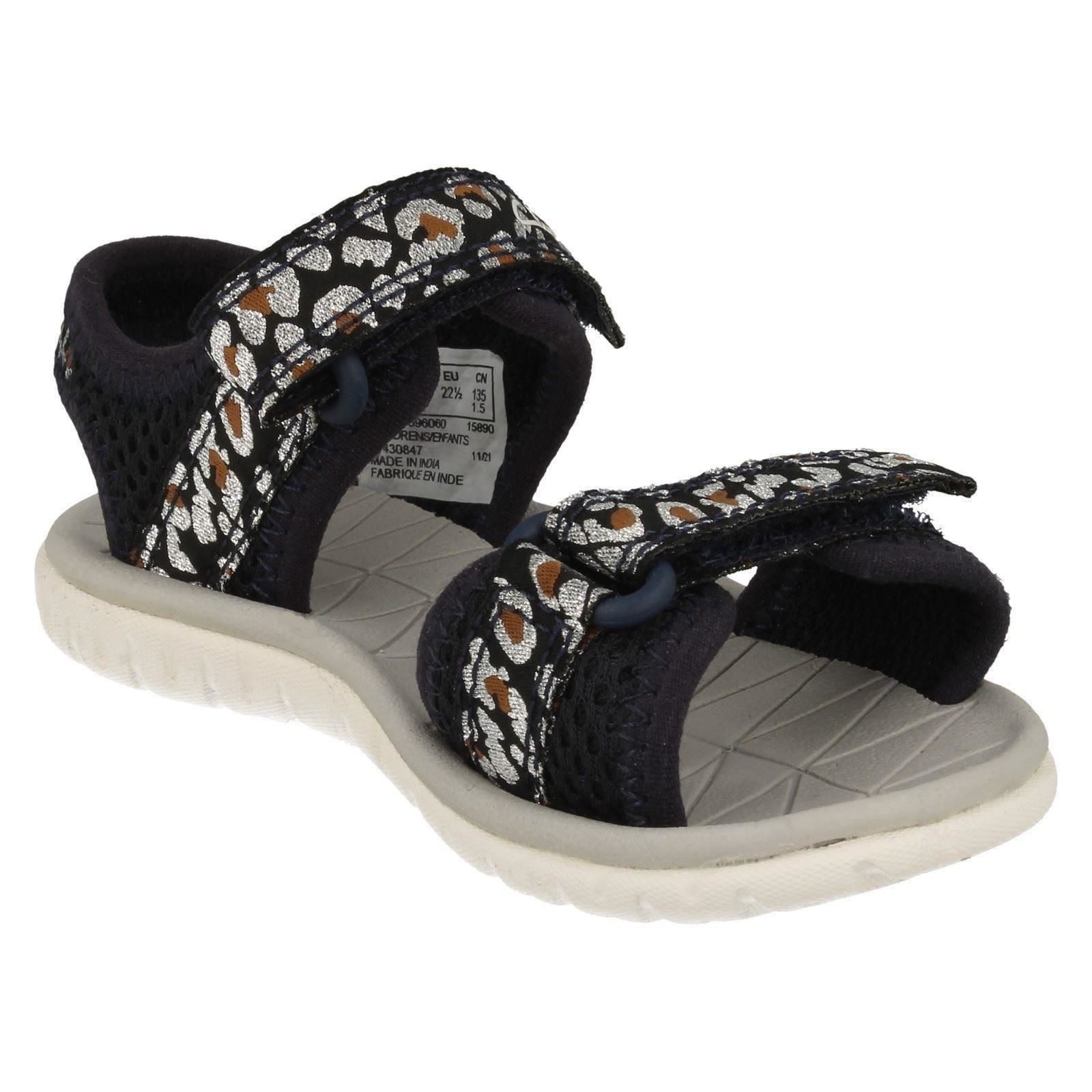 Childrens Clarks Casual Hook & Loop Textile Summer Sandals Surfing Tide K - Picture 44 of 73