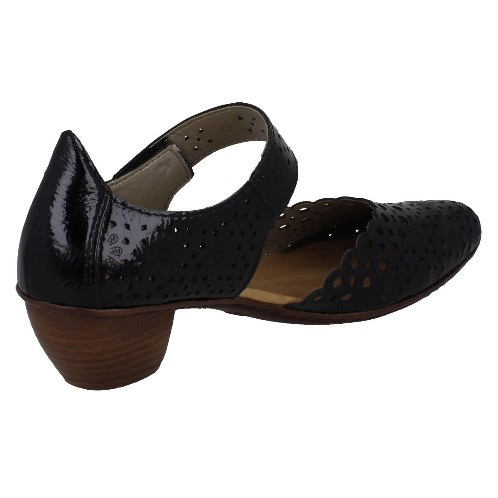 Ladies Rieker Stylish Punched Detailed Summer Shoes 43753 - Picture 51 of 64