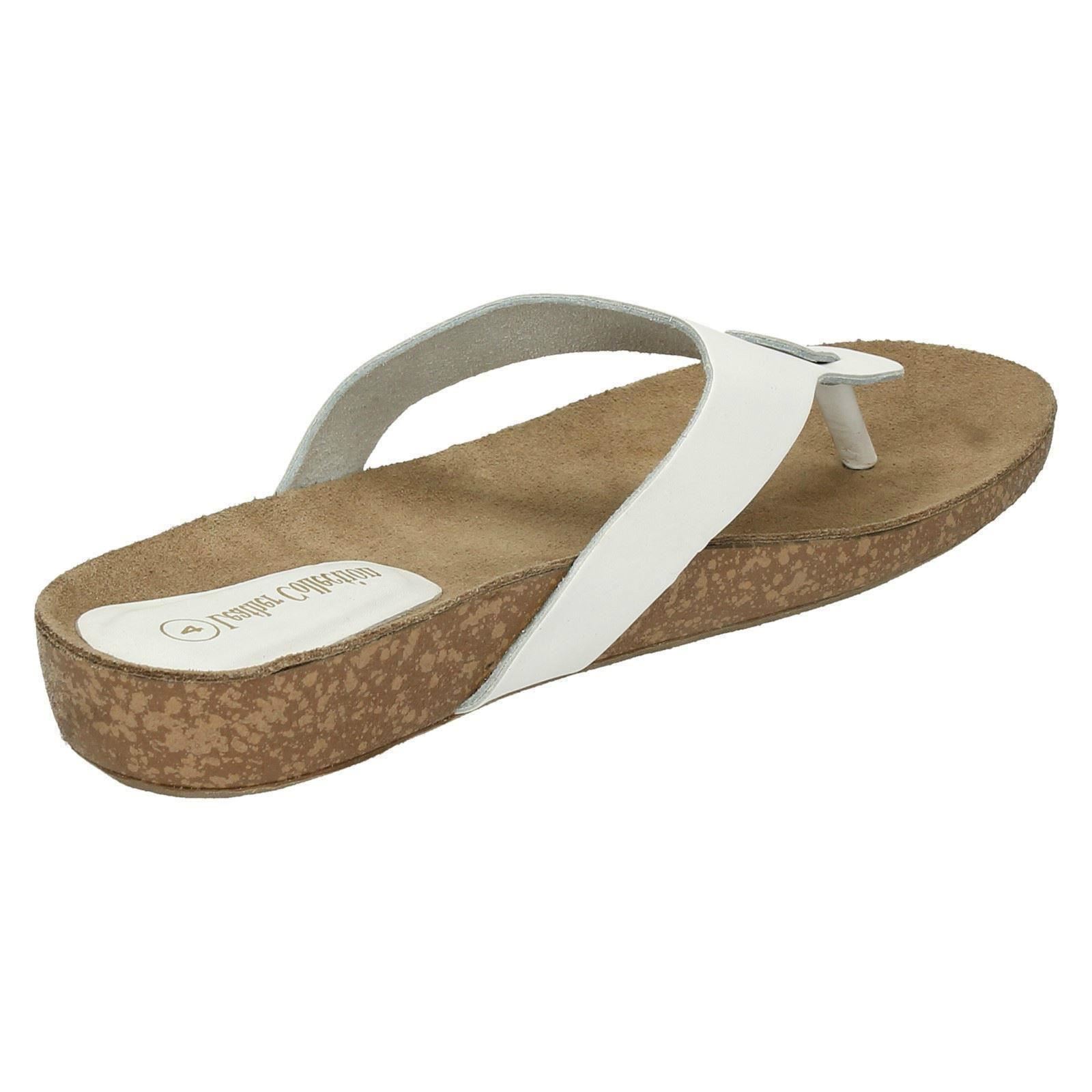 Ladies Leather Collection Casual Toe - Post Sandals - Picture 33 of 37