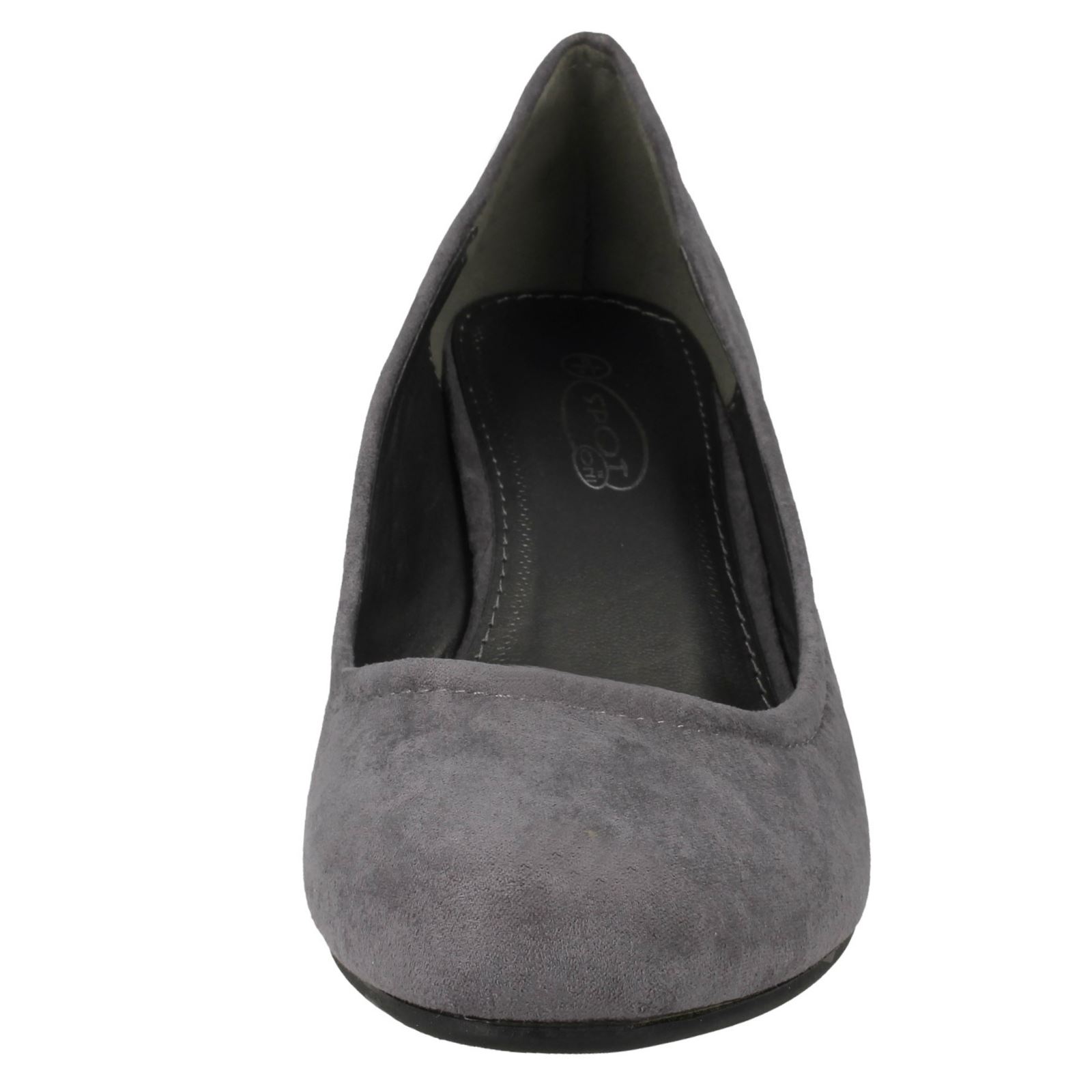 R2A Spot On Ladies Wedge Sandal F1R0140 Black UK 5