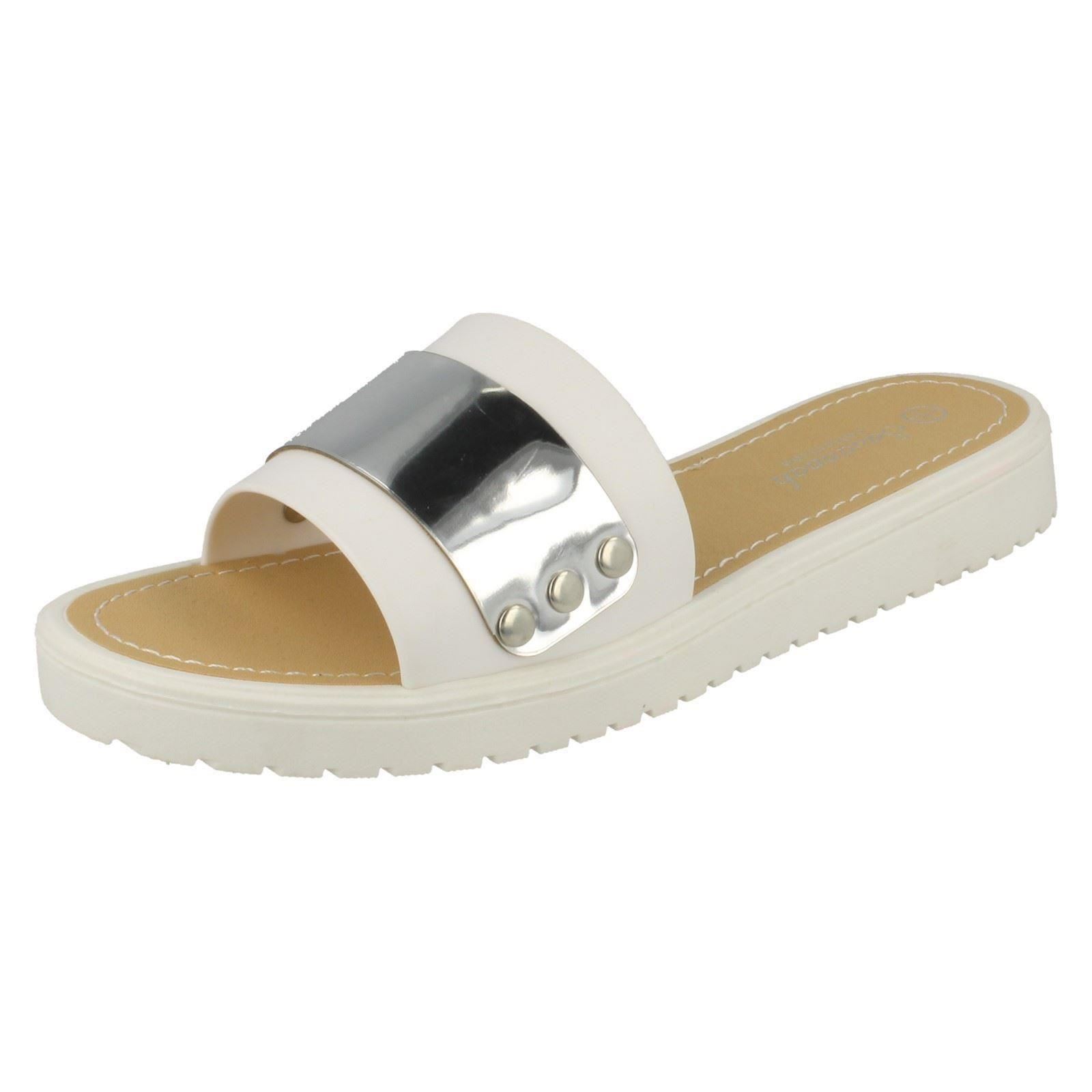 Savannah Damen flache Pantoletten mit Metalldetails - Bild 20 von 28