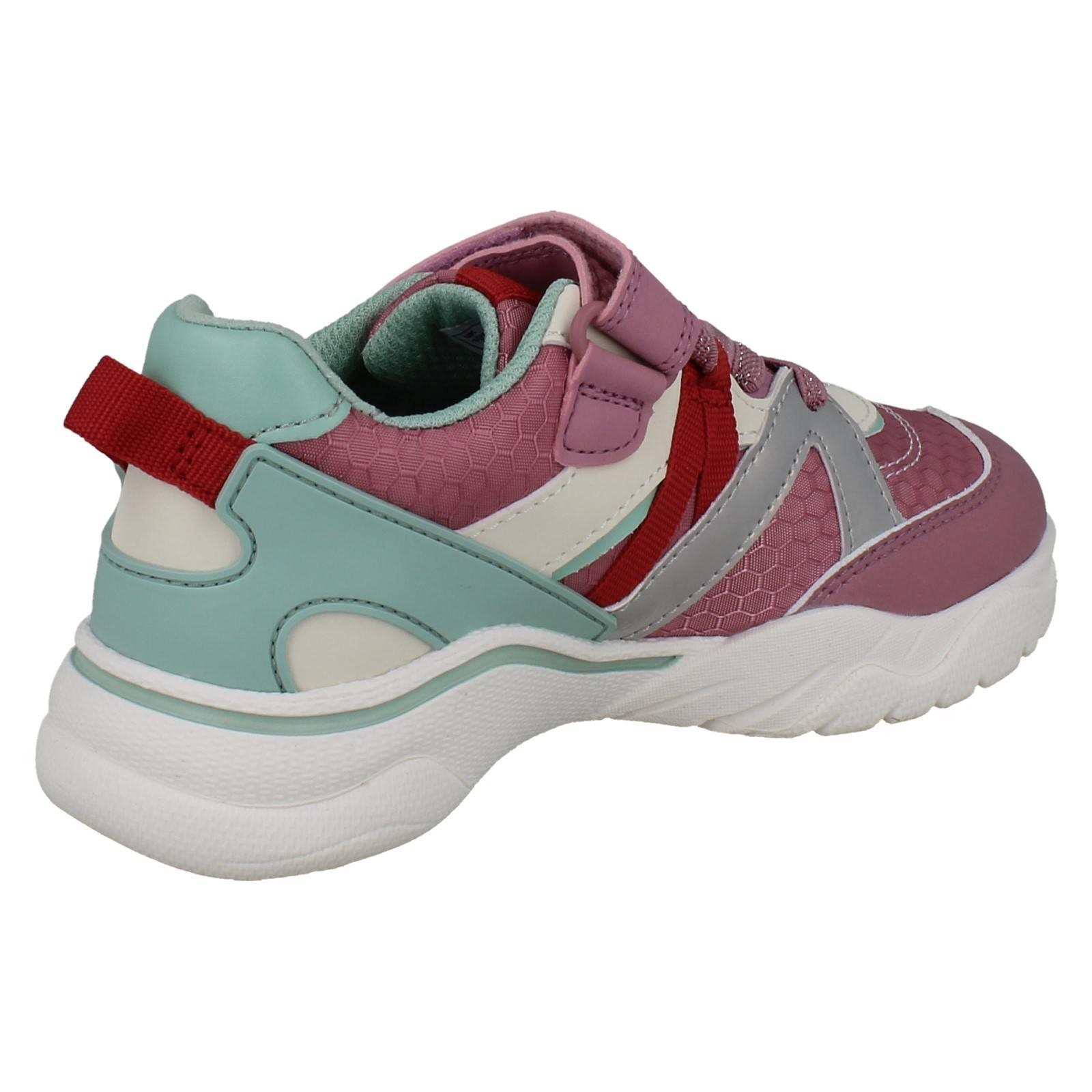 Entrenadores de malla gruesos Clarks para niños con cordones elásticos ritmo de plumas - Imagen 33 de 37