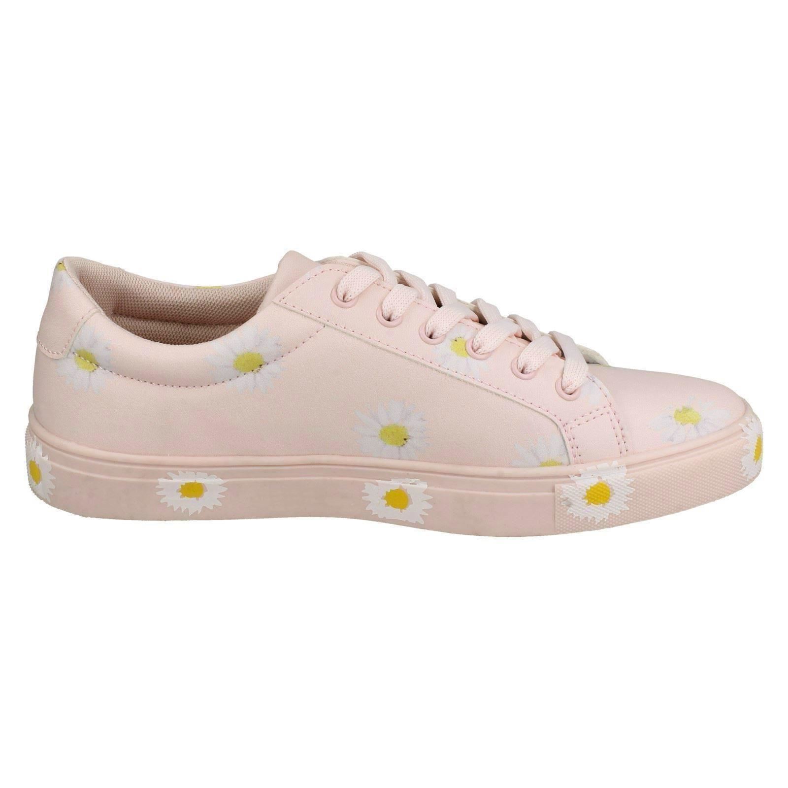 Ladies Spot On Daisy Print Pumps, Trainers F8R0348 - Picture 25 of 28