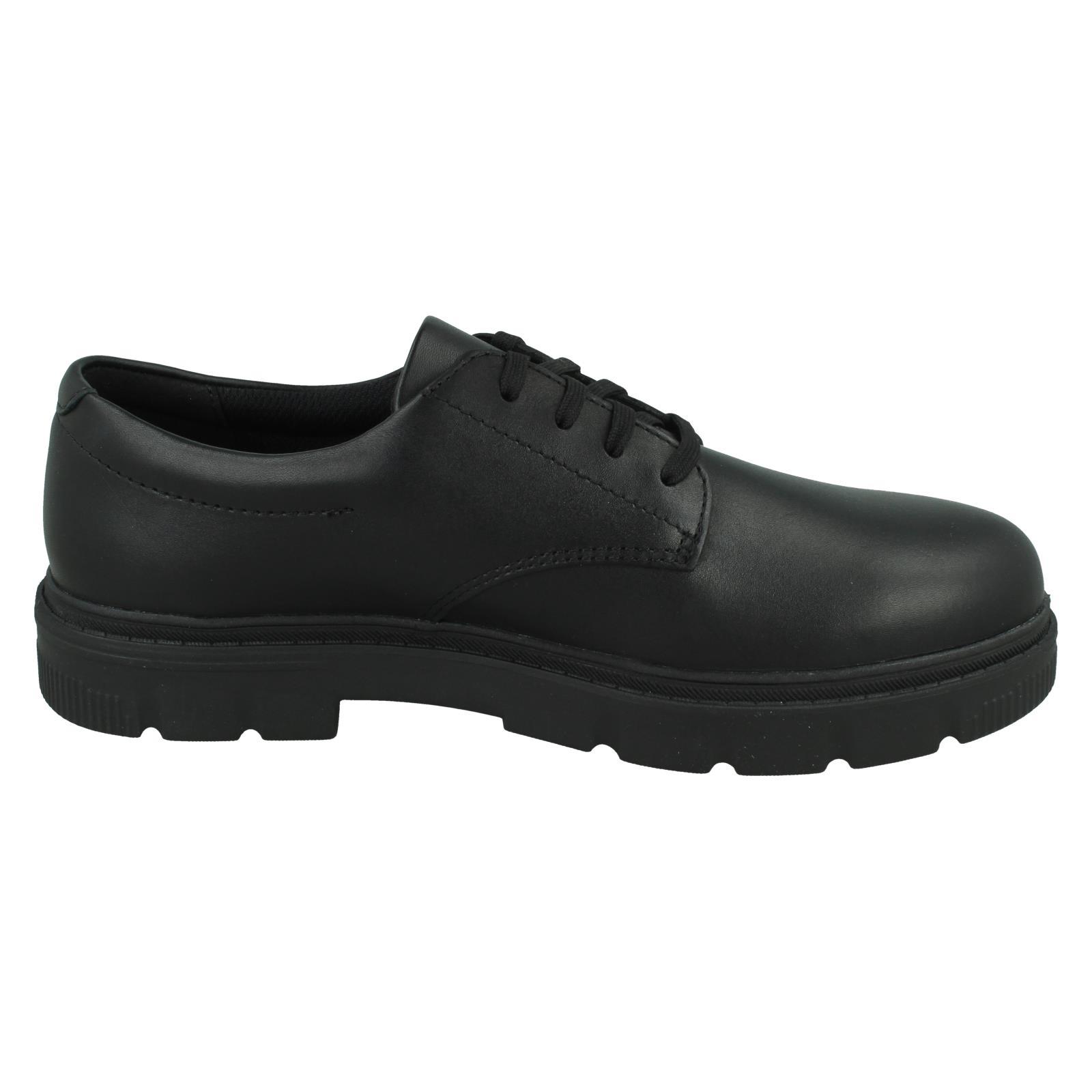 Boys Clarks Lorcam Loop Y Chunky Sole School Shoes - Picture 7 of 10