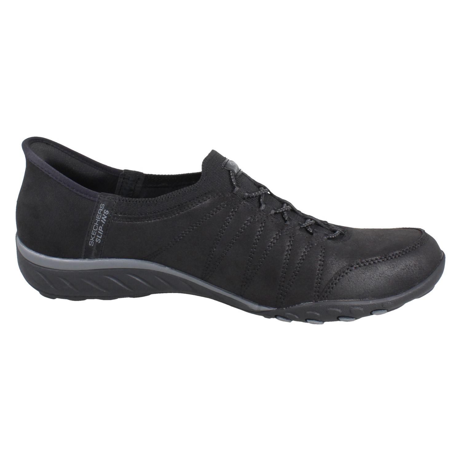 Femmes Skechers Vegan Slip-Ins Mains Gratuit Relax Compatible Avec Baskets Home - Picture 7 of 10