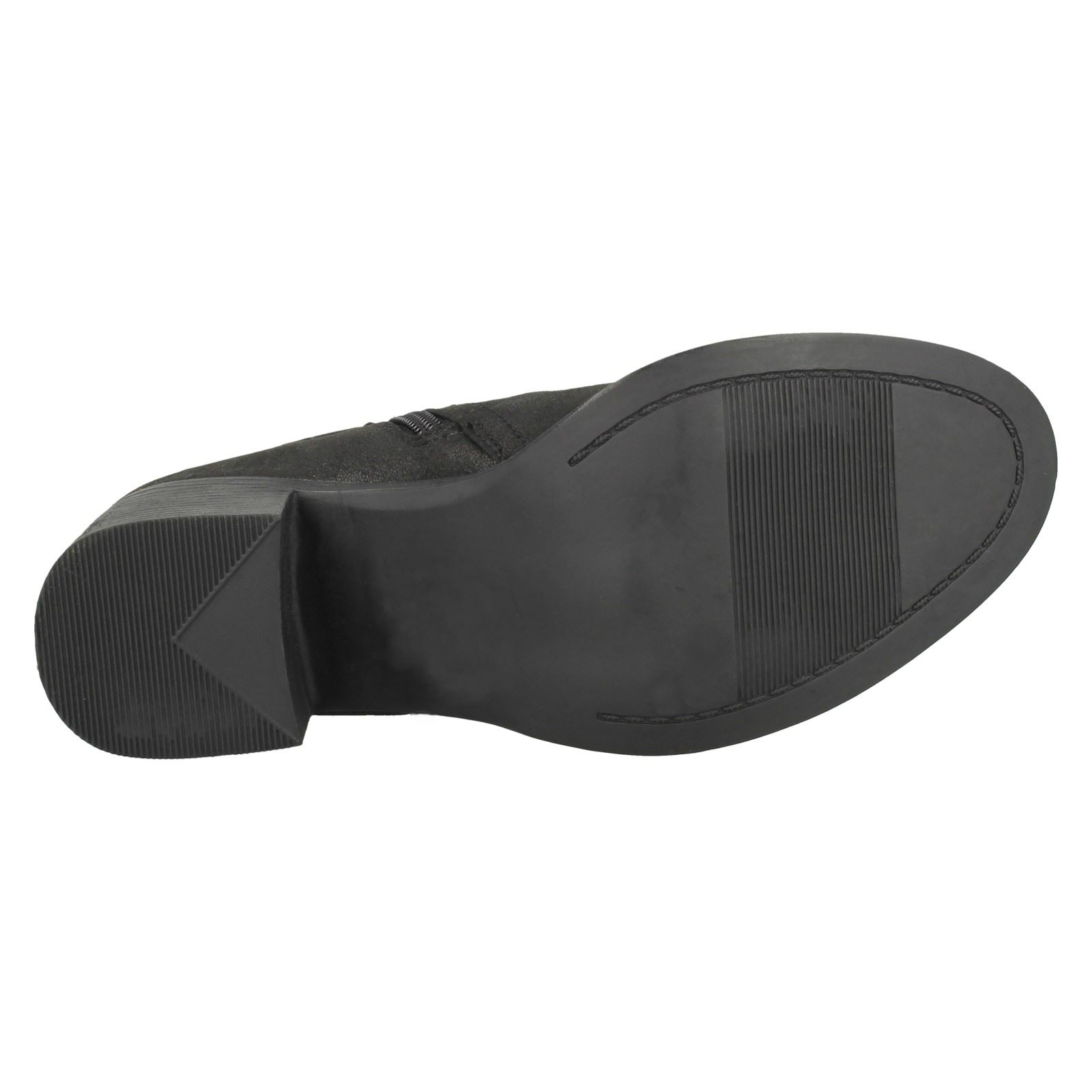 Botas al tobillo sintéticas con cremallera Down To Earth para dama - Imagen 10 de 19