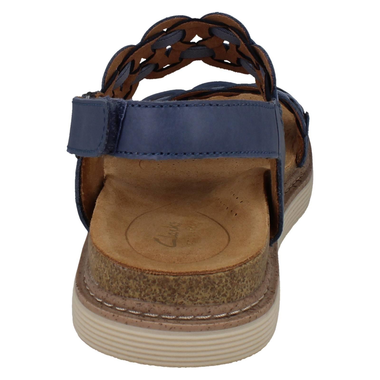 Ladies Clarks Soft Nubuck Leather Woven Arch Support Sandals *Arwell Glide* - Picture 14 of 19