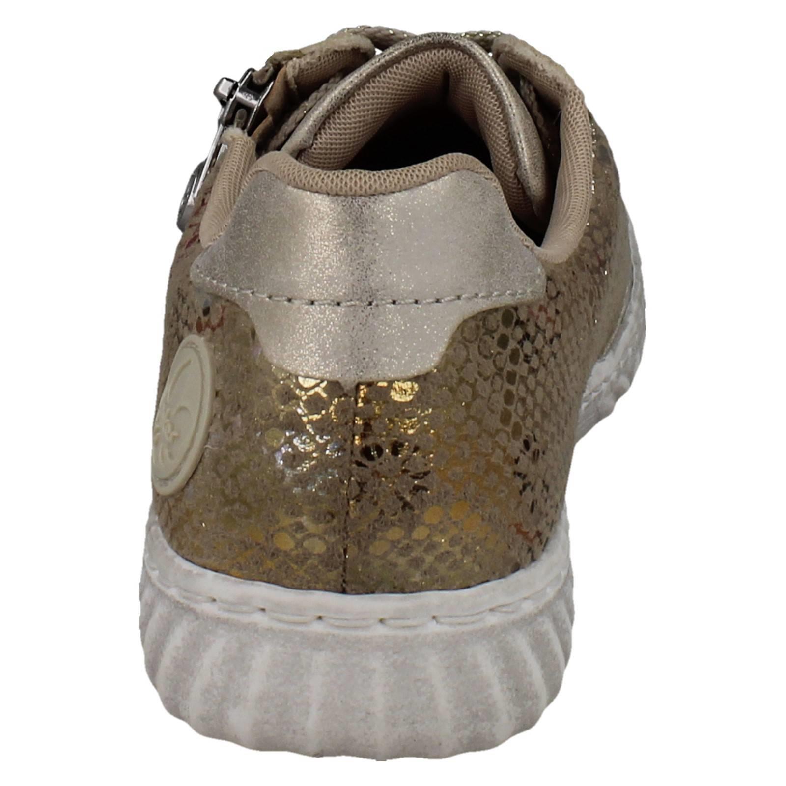 Ladies Rieker Antistress Soft Casual Metallic Reptile Print Trainers 'N0902' - Picture 5 of 10