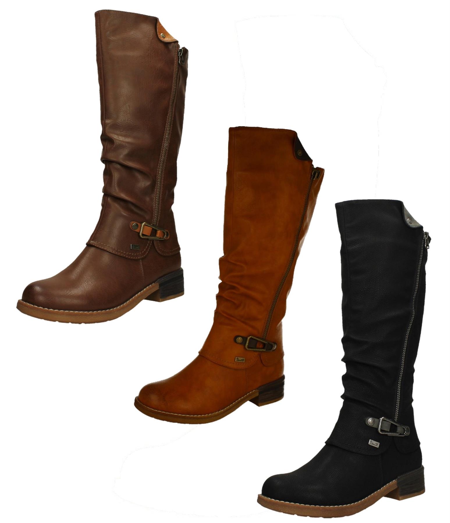 Rieker Donna Stivali Z4774, Signora Stivali Invernali,Idrorepellente, riekerTEX,Foderato,Impermeabile,Tex,Stivali Invernali,Nero (Schwarz / 00),37 EU / 4 UK