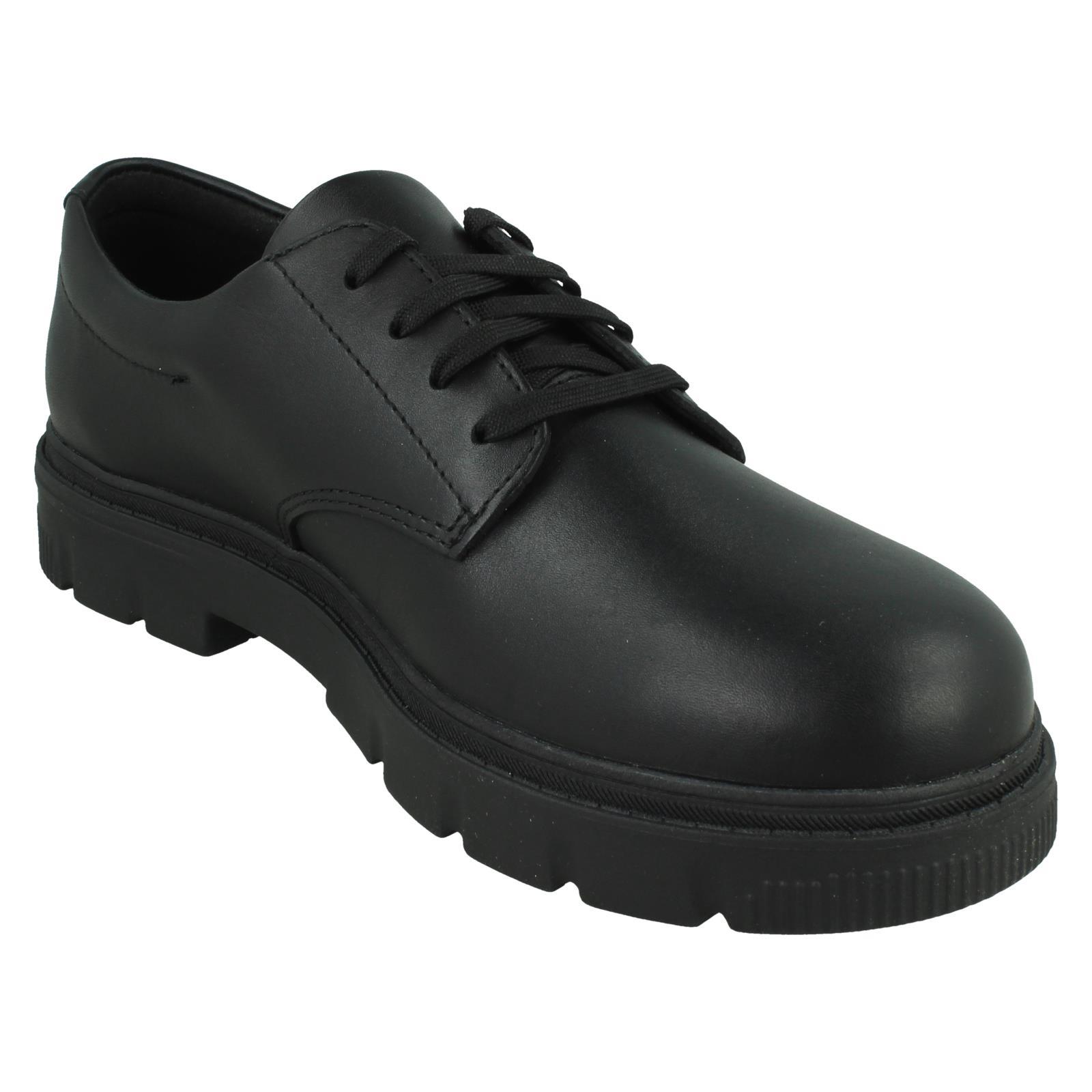 Boys Clarks Lorcam Loop Y Chunky Sole School Shoes - Picture 8 of 10