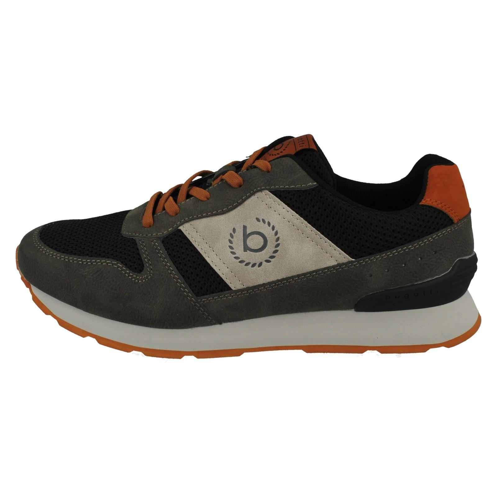 Mens Bugatti Casual Lace Up Logo Detailed Trainers 323-30806-5069 - Picture 3 of 10