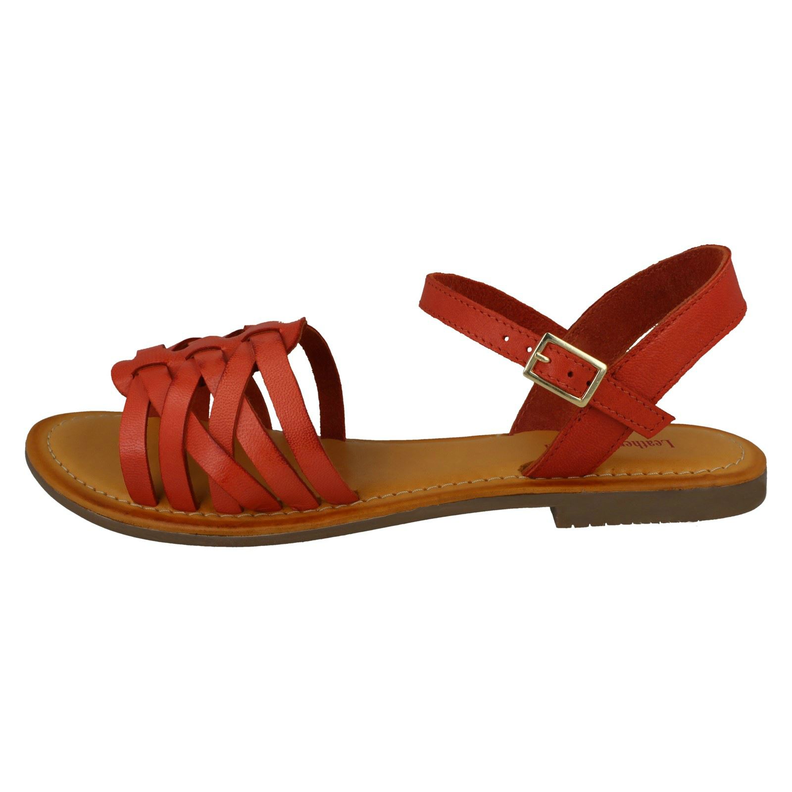 Ladies Leather Collection Casual Strappy Sandals F0R0200 - Picture 21 of 28