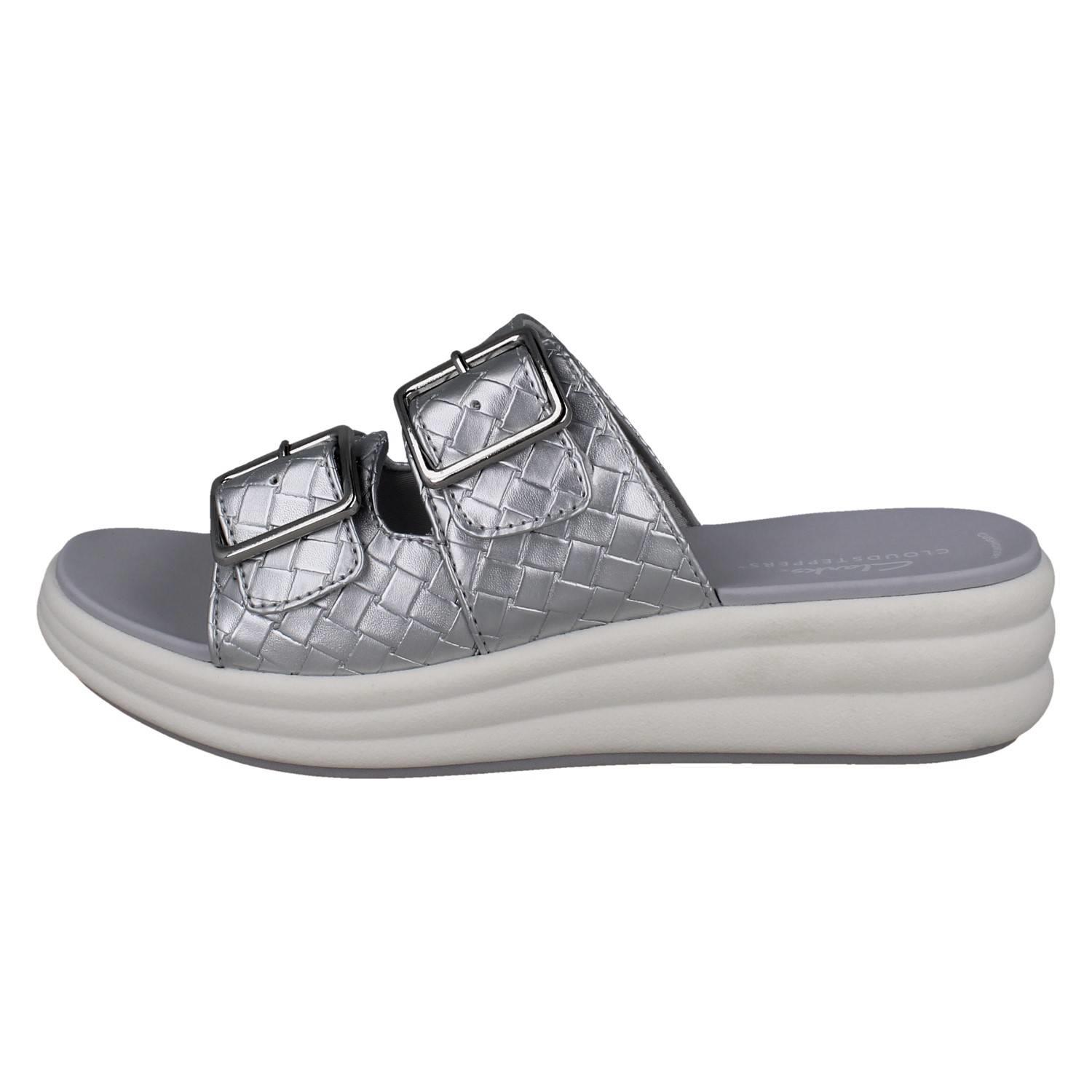 Mujer Clarks Cloudsteppers Sintético Tejido Hebilla Sandalias: Drift Hebilla - Imagen 12 de 19