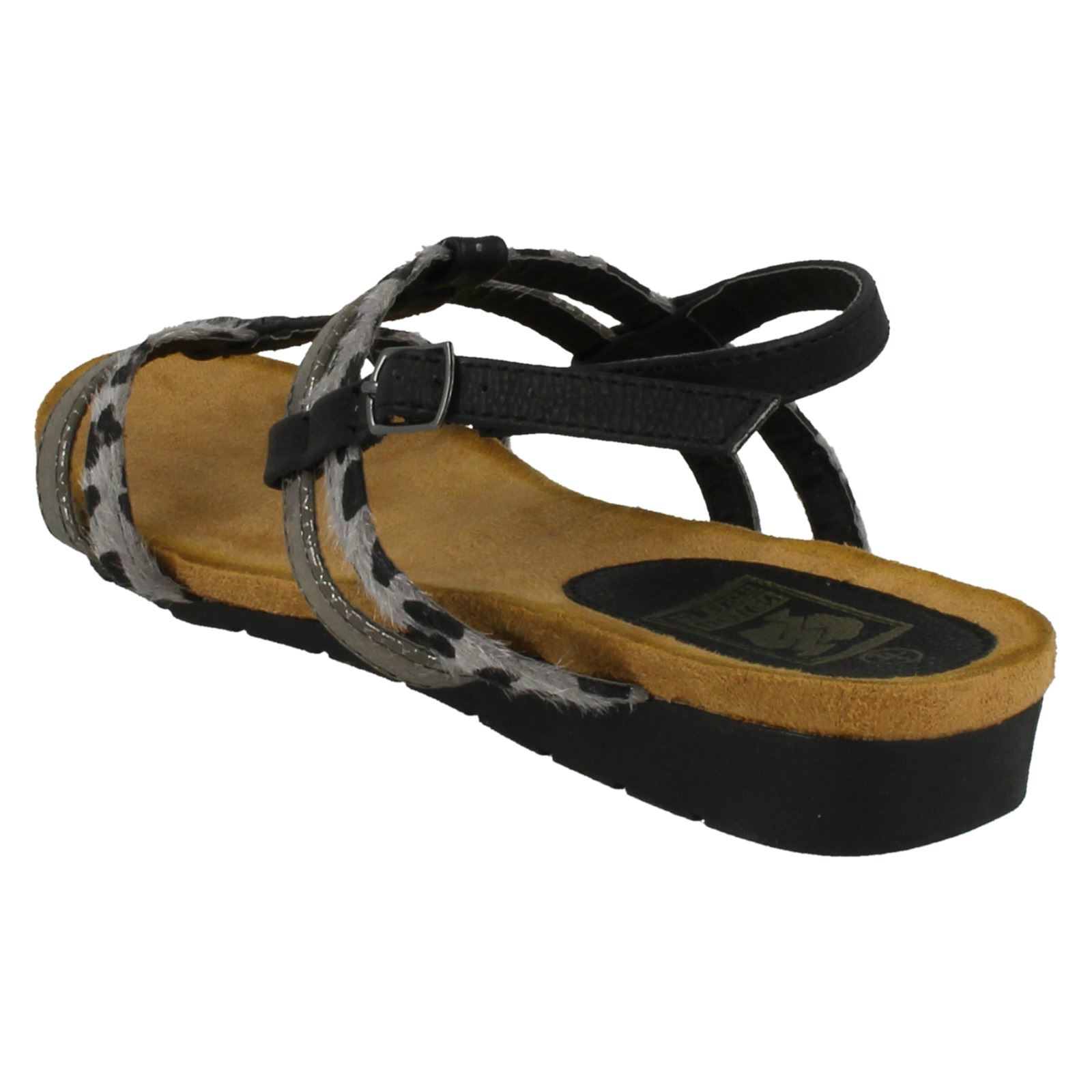 Ladies Down To Earth T Bar Slingback Sandals - Picture 13 of 19