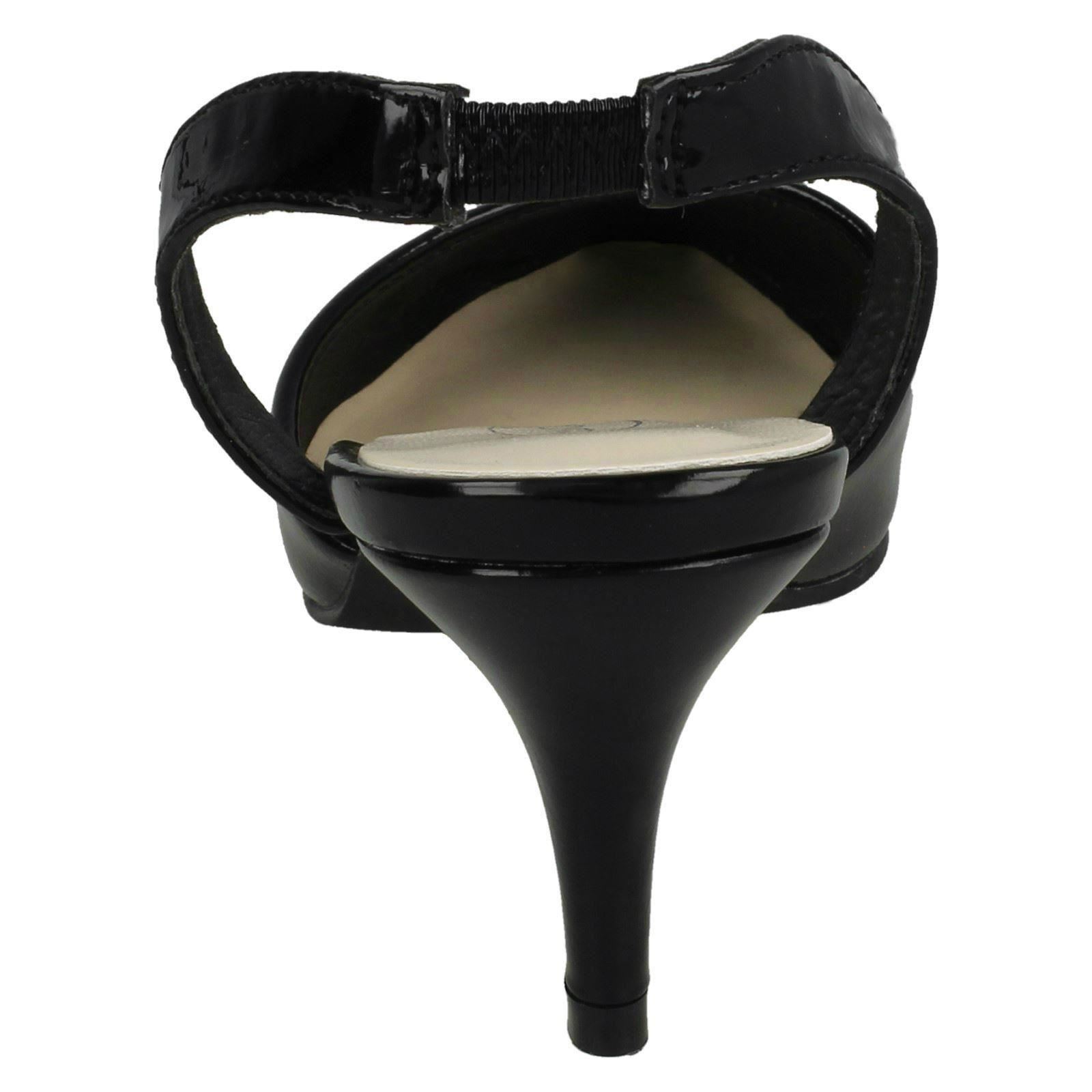 Ladies Spot On Slingback Shoes Heels *F9R0057* - Picture 5 of 73