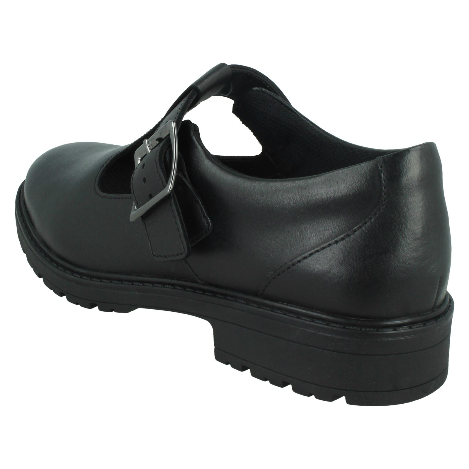 Girls Clarks Loxham Shine TBar School Shoes eBay