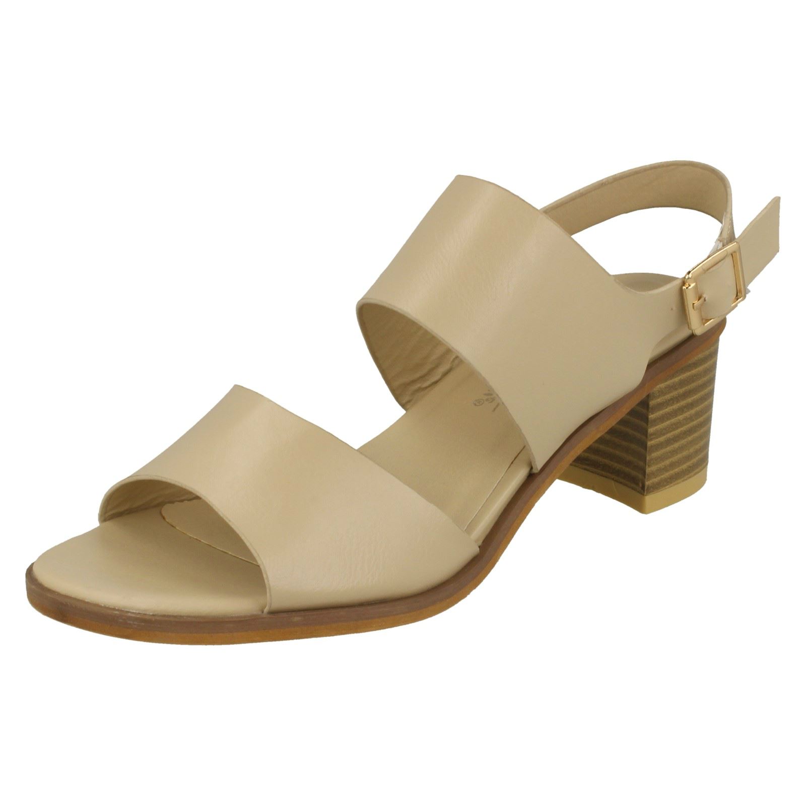 Ladies Anne Michelle Ankle Strap Casual Sandals With A Buckle Fastened Strap - Picture 20 of 28