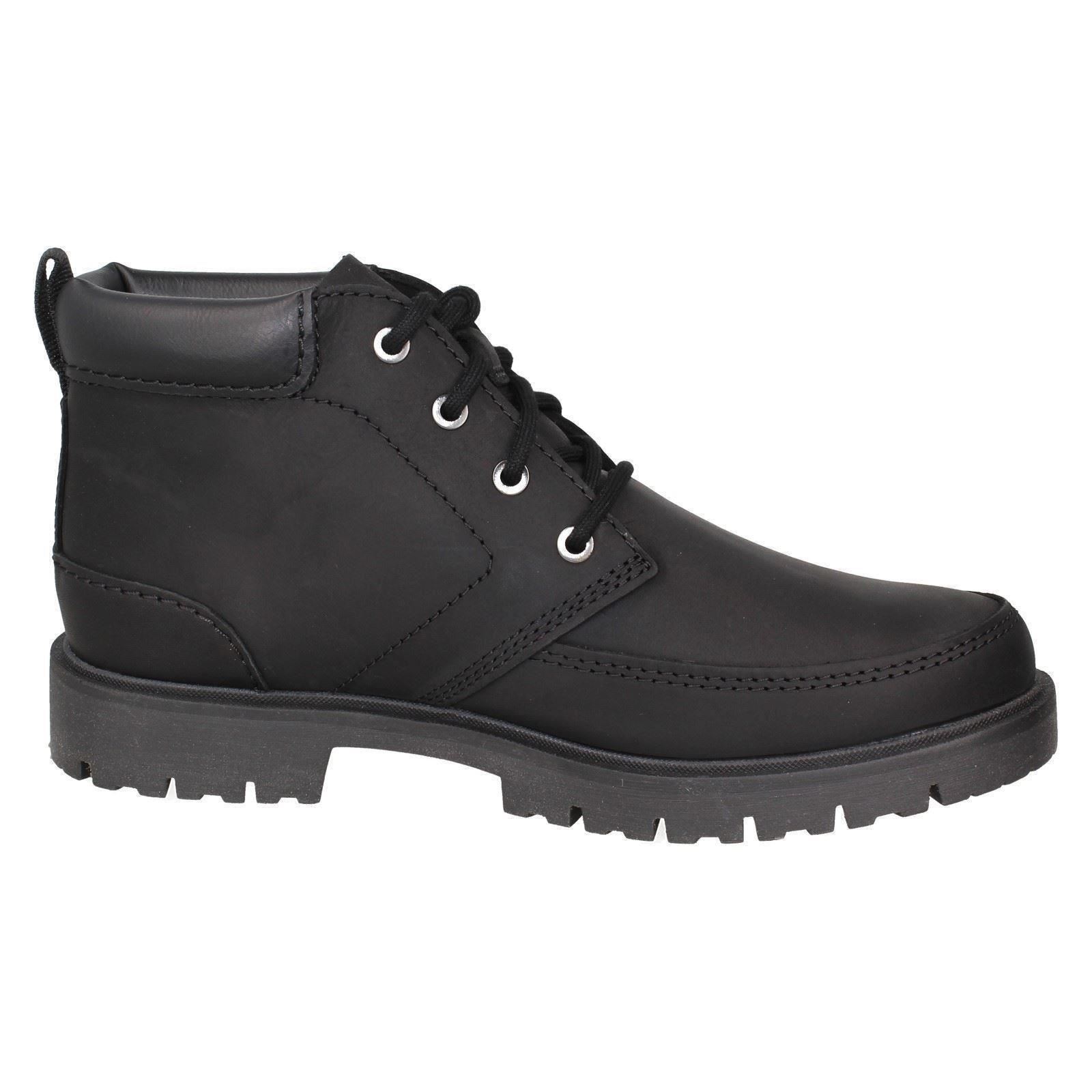 Mens Clarks Leather Lace Up Ankle Boots Rossdale Mid - Picture 15 of 19