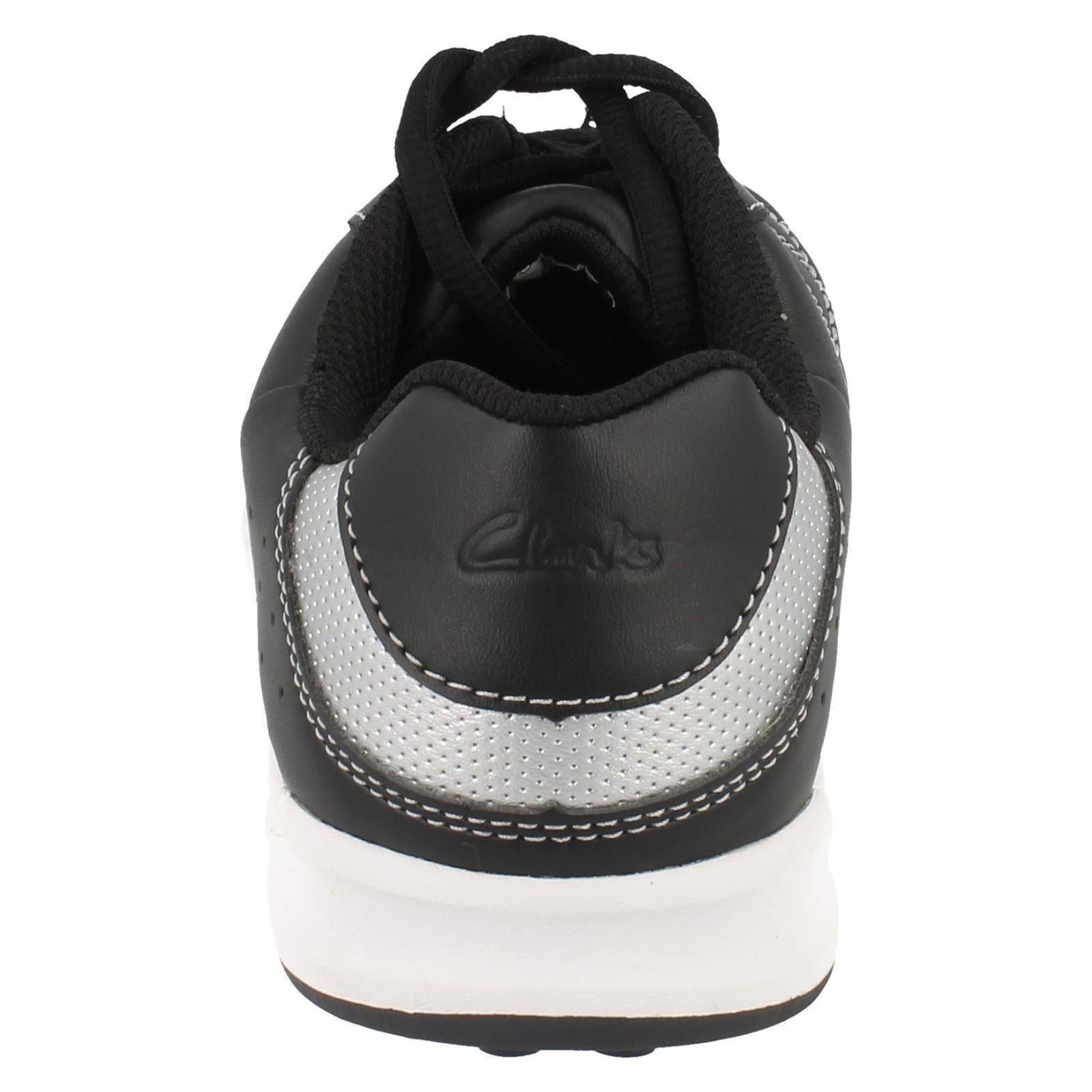 deporte Clarks de Lace Swerve Clarks Black para Toe Zapatillas redondeadas Time Up niños p15q1w