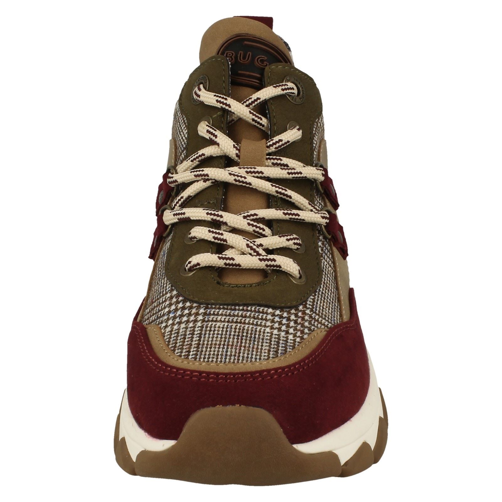 Ladies Bugatti Casual Hi-Top Style Trainers 95203 - Picture 7 of 10