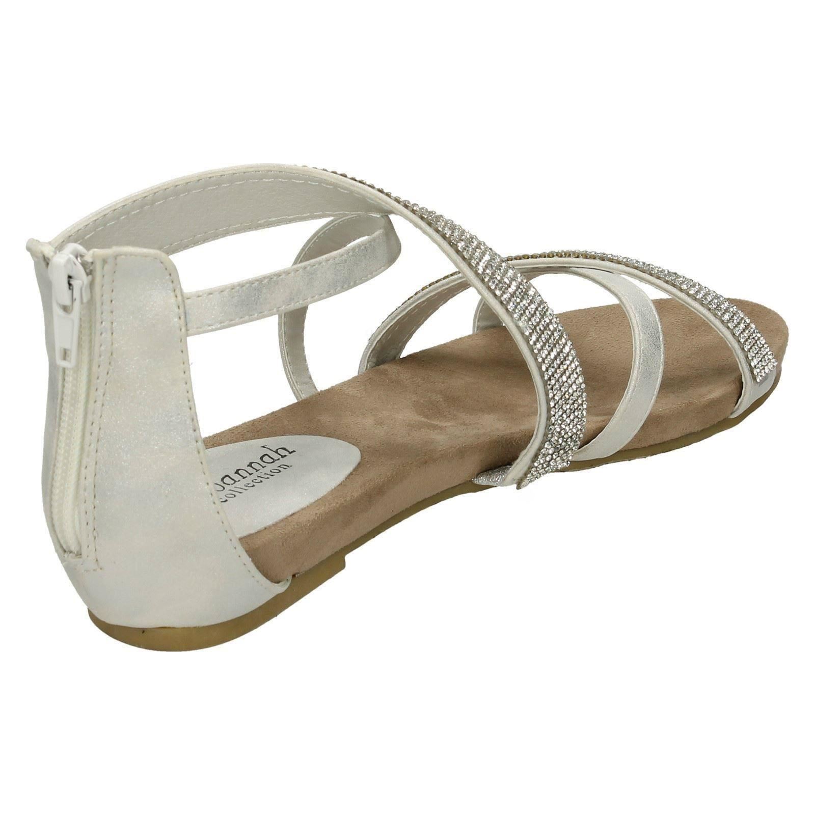 Savannah Damen-Sandalen niedriger Keilabsatz – Diamanten X-Riemen - Bild 24 von 28
