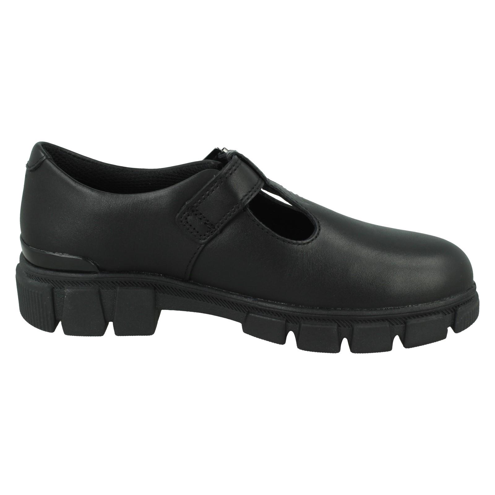 Girls Clarks Chunky Sole T-Bar School Shoes *Evyn Bar K* - Picture 7 of 19