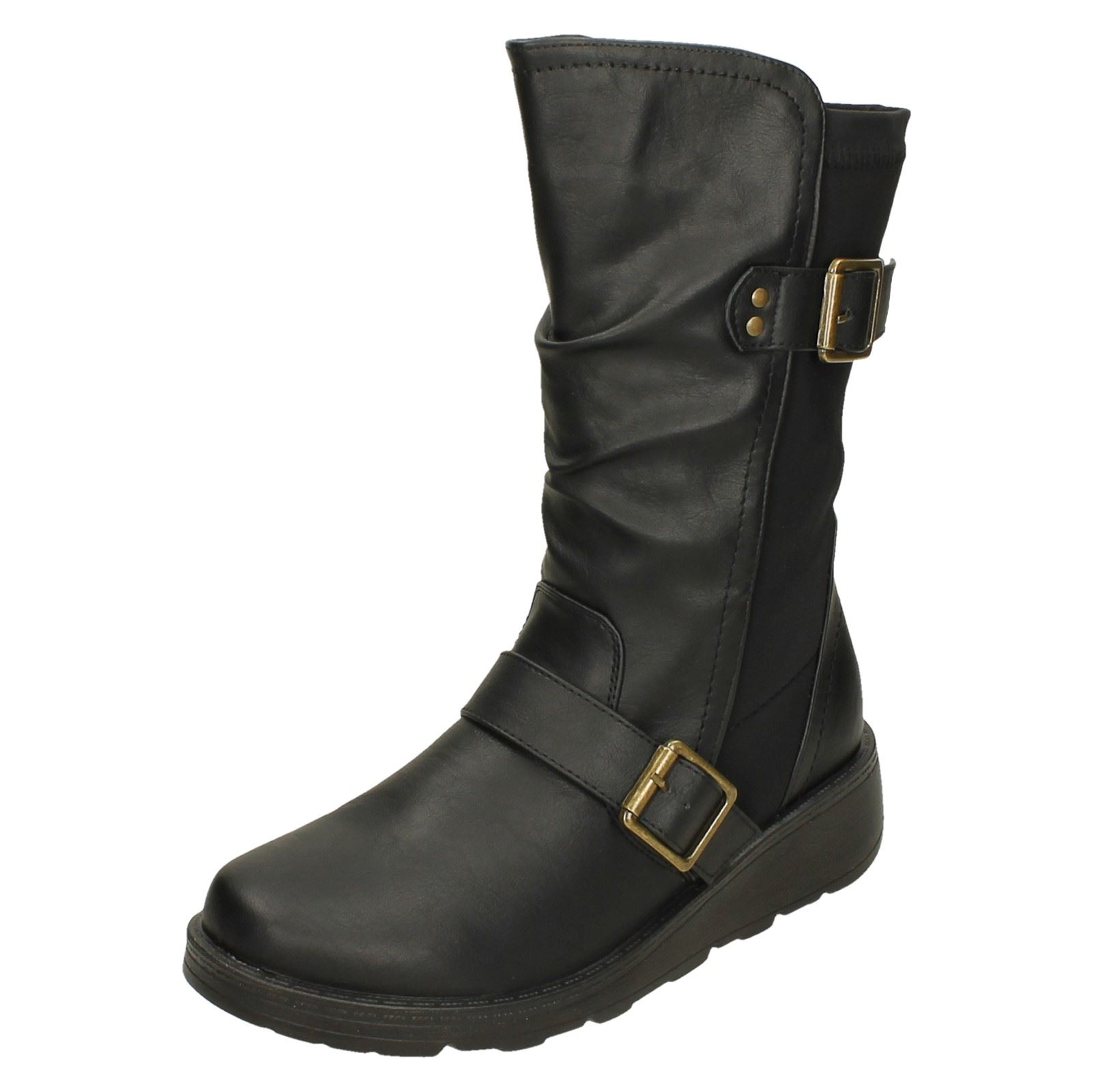 Bottes Mi-Mollet Femmes Spot On F4R452 - Picture 2 of 28