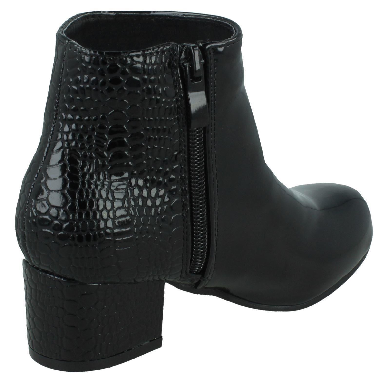 Girls Spot On Heeled 'Ankle Boots' - Picture 10 of 10