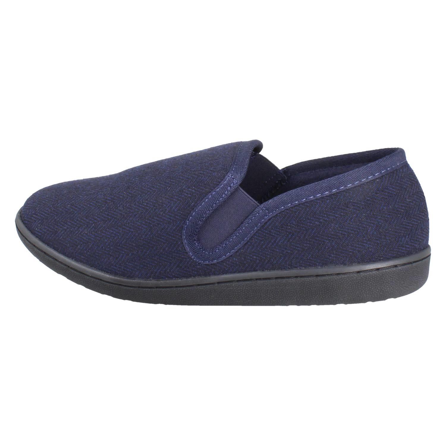 Mens Clarks Textile Slip On Twin Gusset Slippers King Ease - Picture 21 of 28